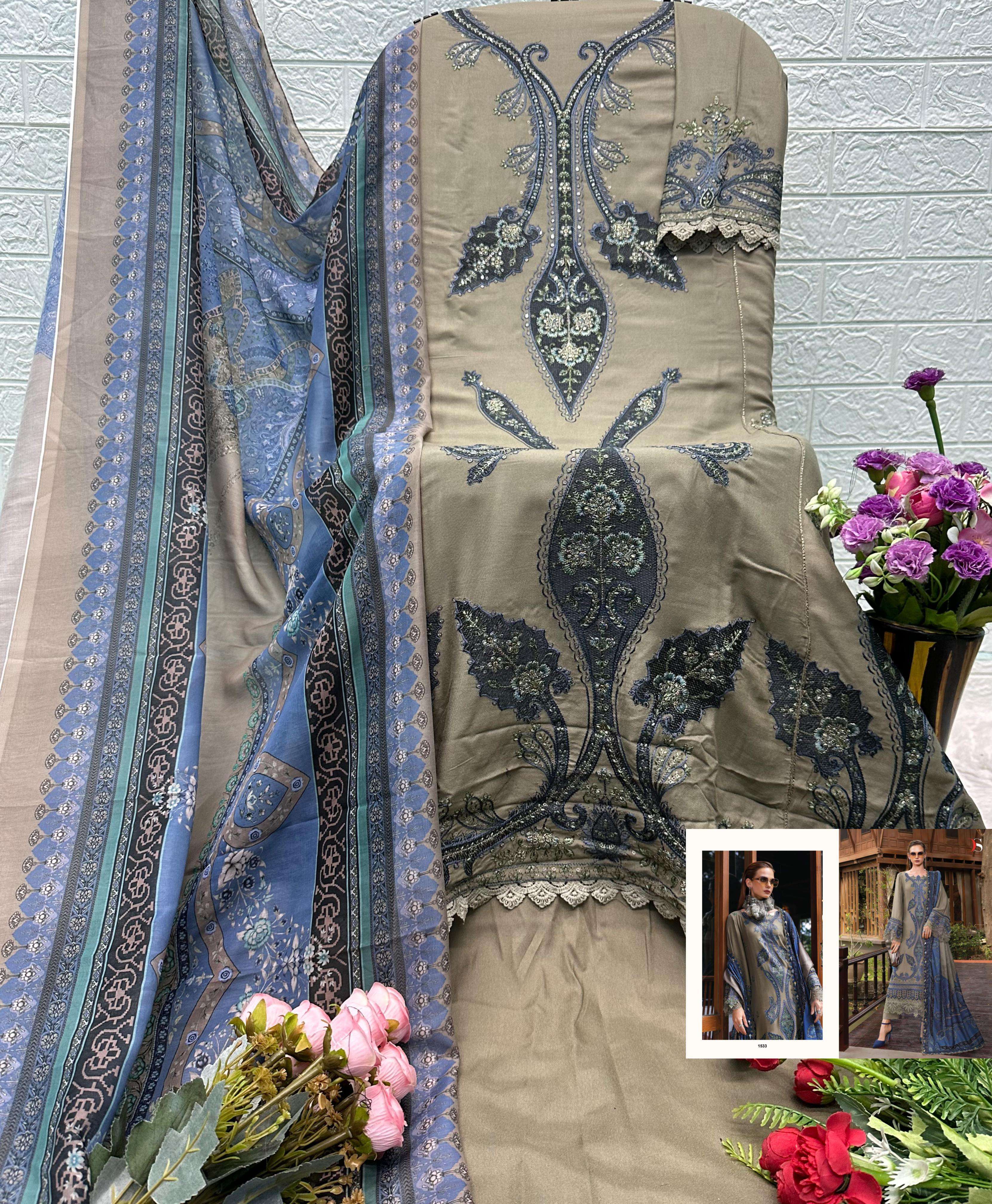 DEEPSY SUITS MARIA B PREMIUM EMBROIDERED RAYON VOL 4 PAKISTANI SUIT