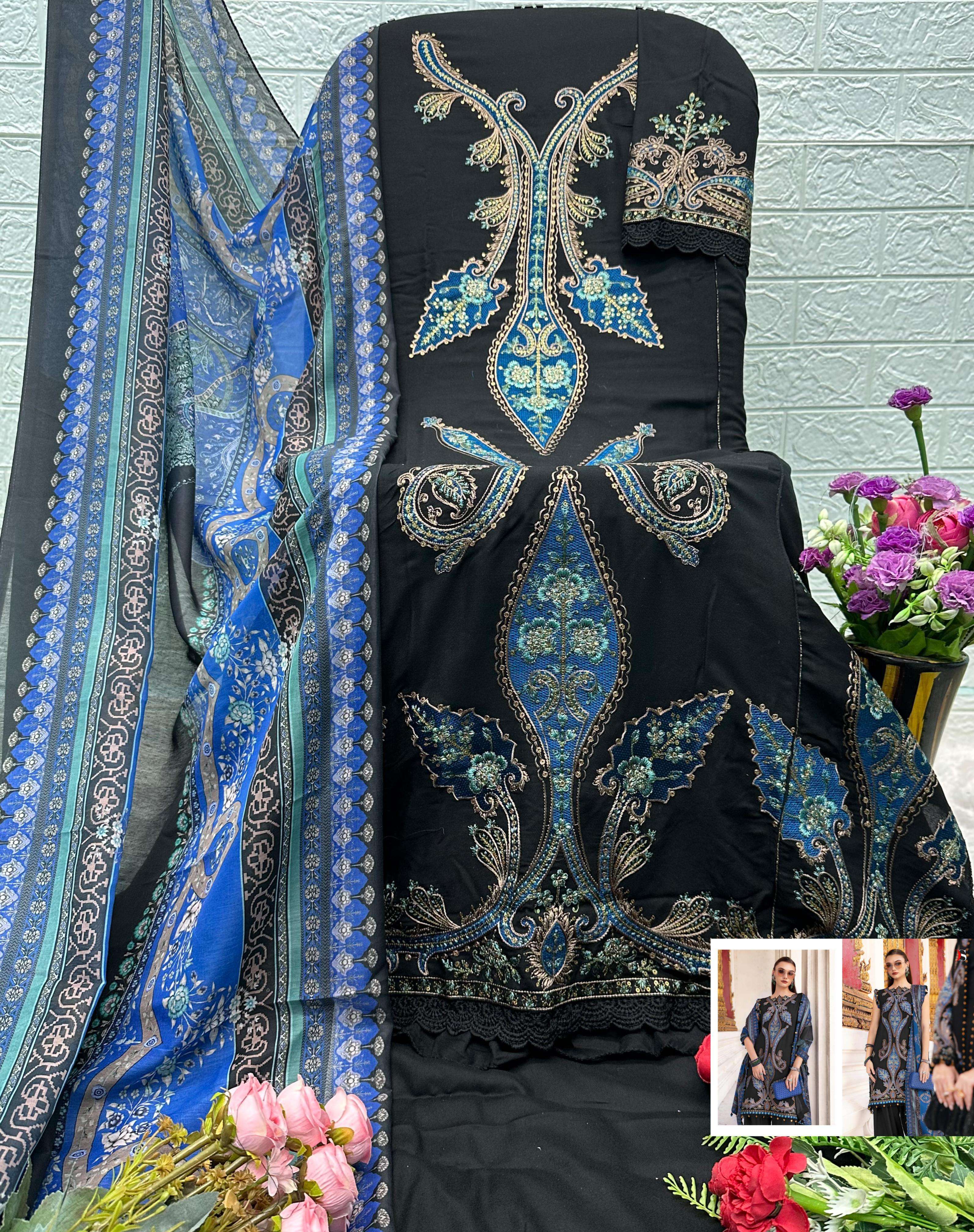 DEEPSY SUITS MARIA B PREMIUM EMBROIDERED RAYON VOL 4 PAKISTANI SUIT