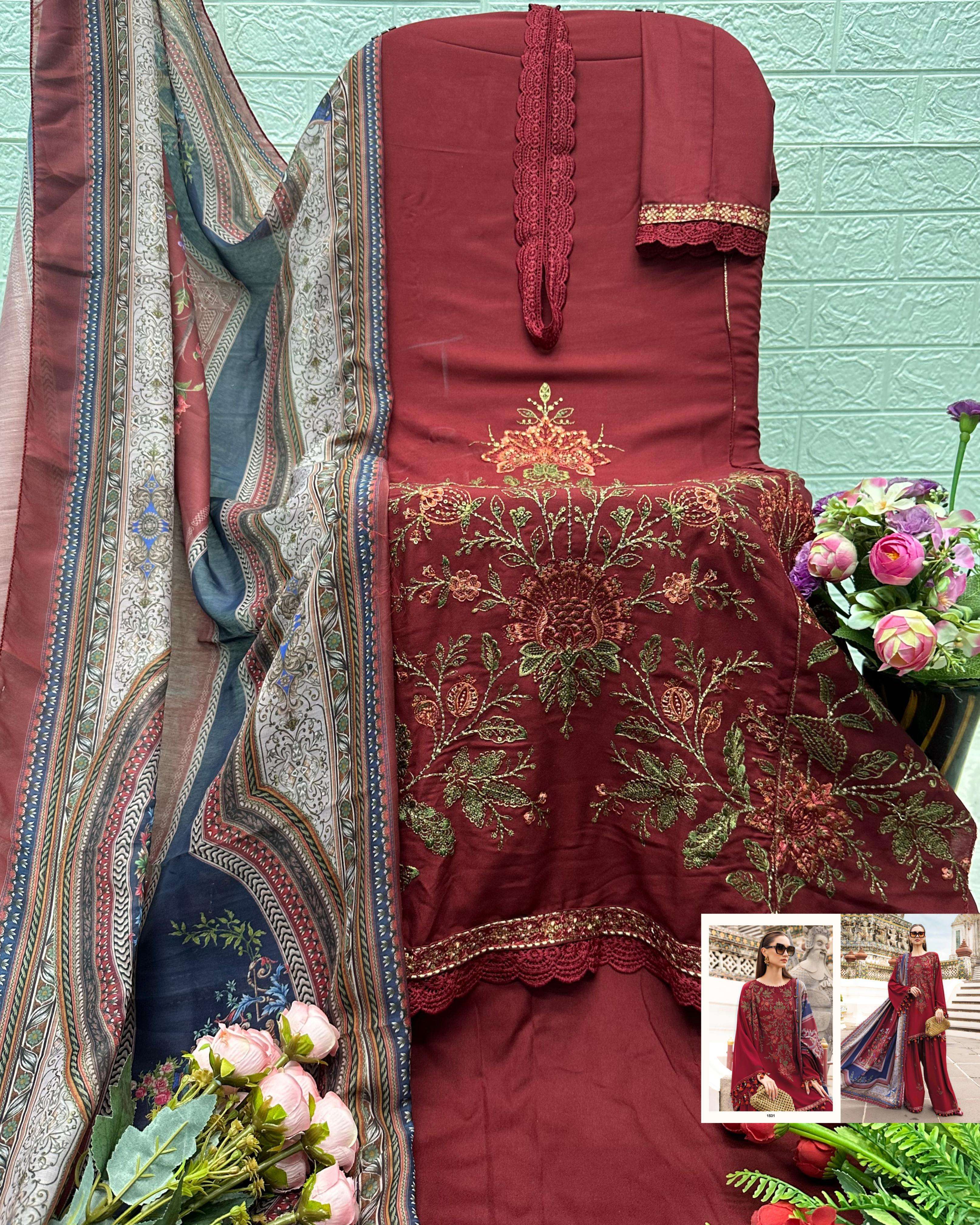 DEEPSY SUITS MARIA B PREMIUM EMBROIDERED RAYON VOL 4 PAKISTANI SUIT