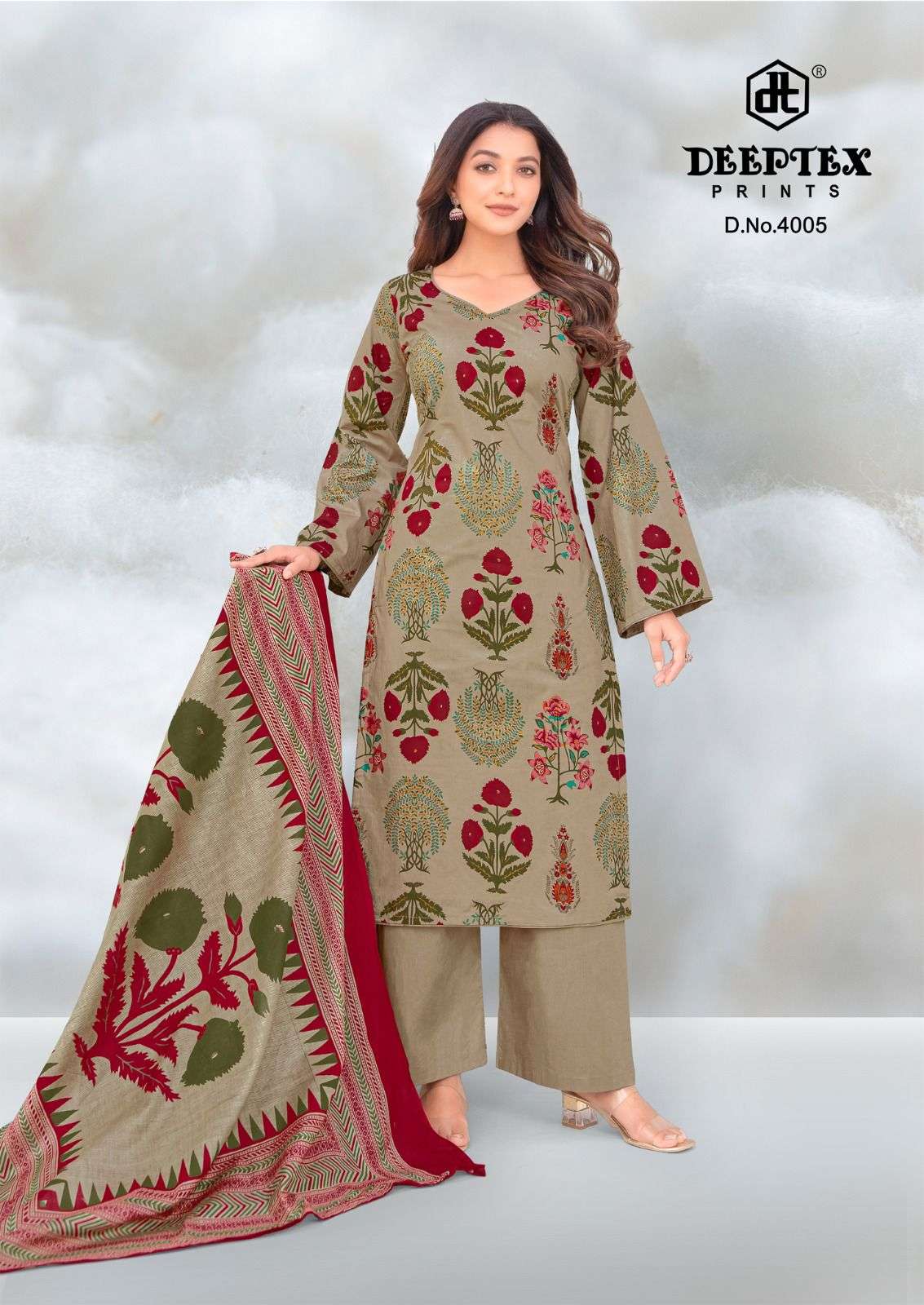 DEEPTEX PRINTS AALIA AFREEN VOL 4 LAWN COTTON DIGITAL PRINTS SUIT