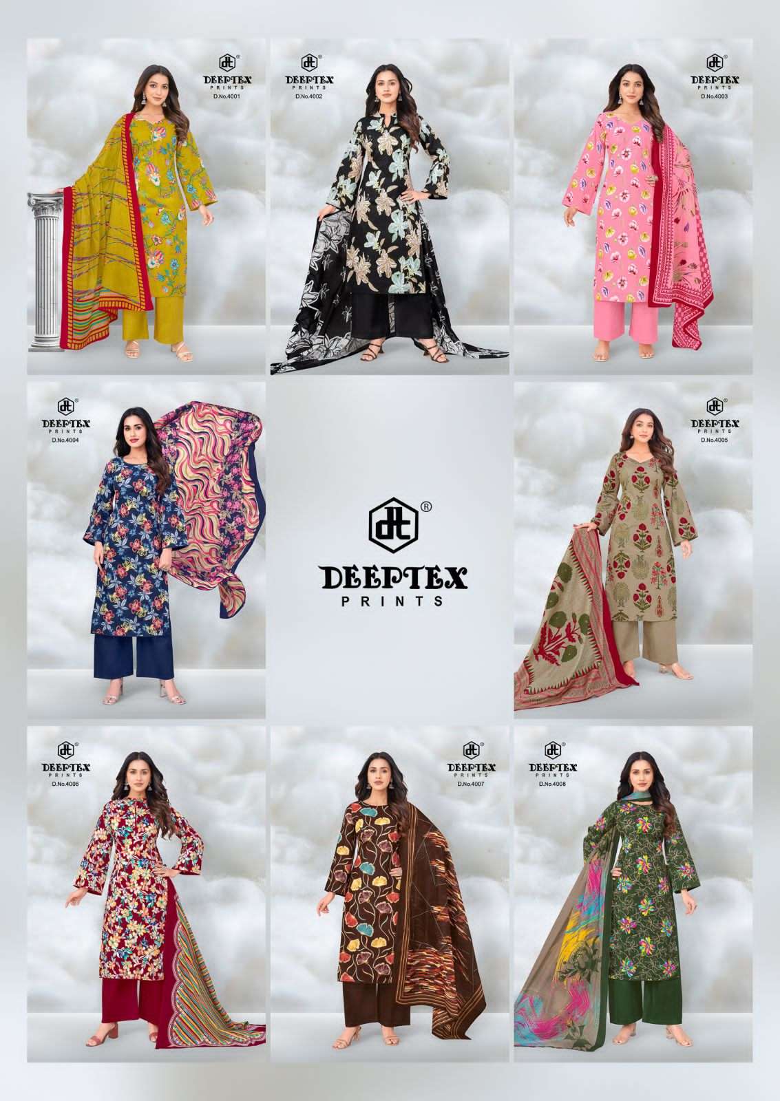 DEEPTEX PRINTS AALIA AFREEN VOL 4 LAWN COTTON DIGITAL PRINTS SUIT