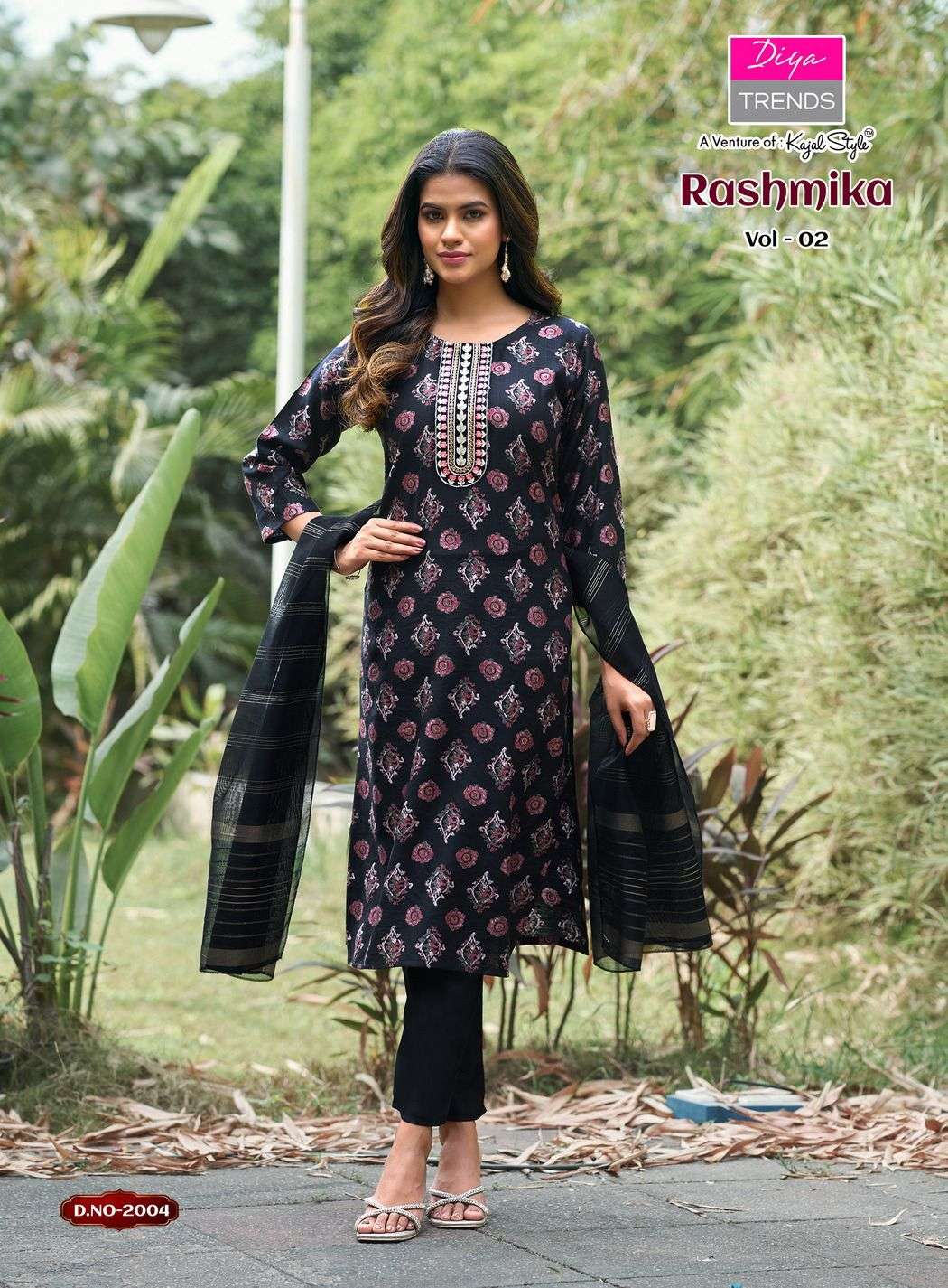 DIYA TRENDS RASHMIKA VOL 2 STRAIGHT KURTI WITH PANT & DUPATTA COMBO SET