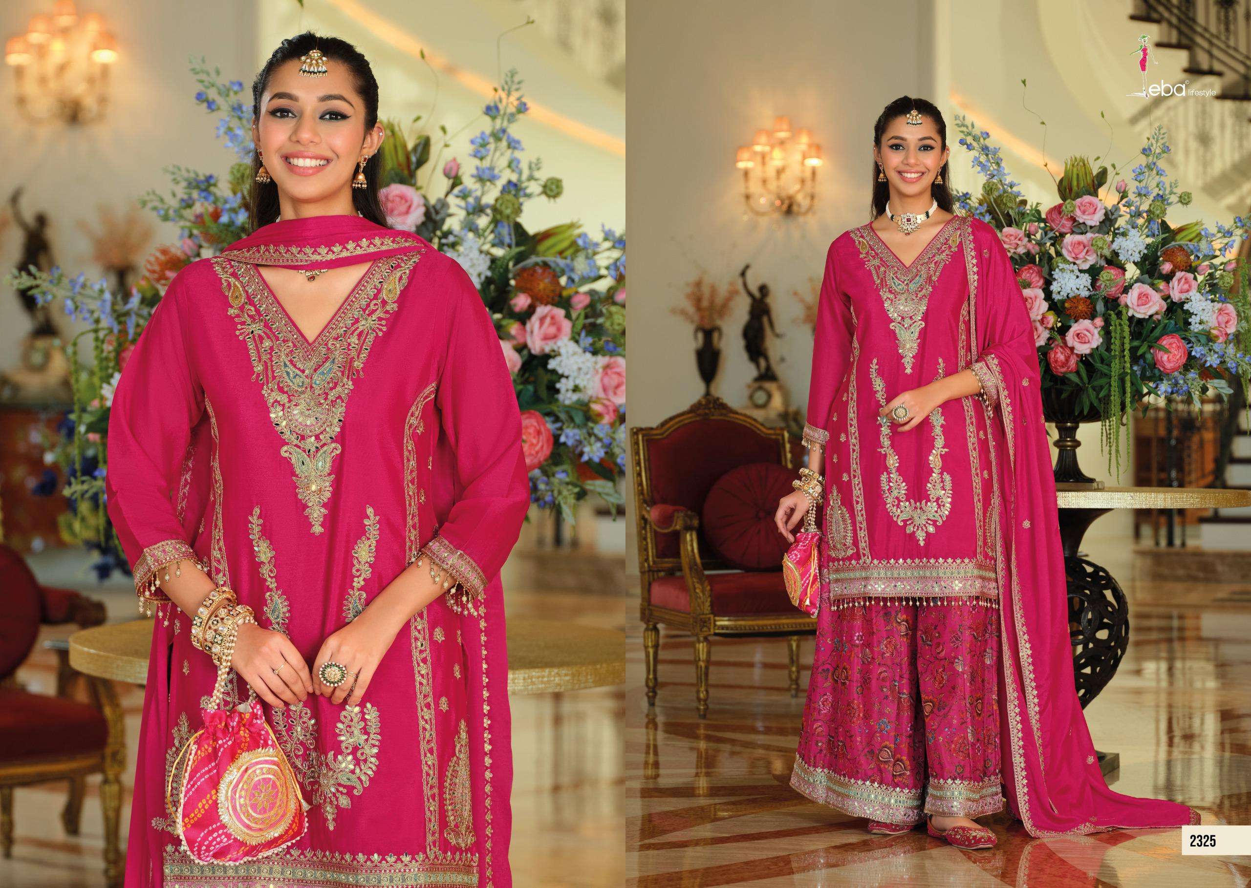 EBA LIFESTYLE RANG VOL 3 HEAVY EMBROIDERY DESIGNER WEDDING WEAR SUIT