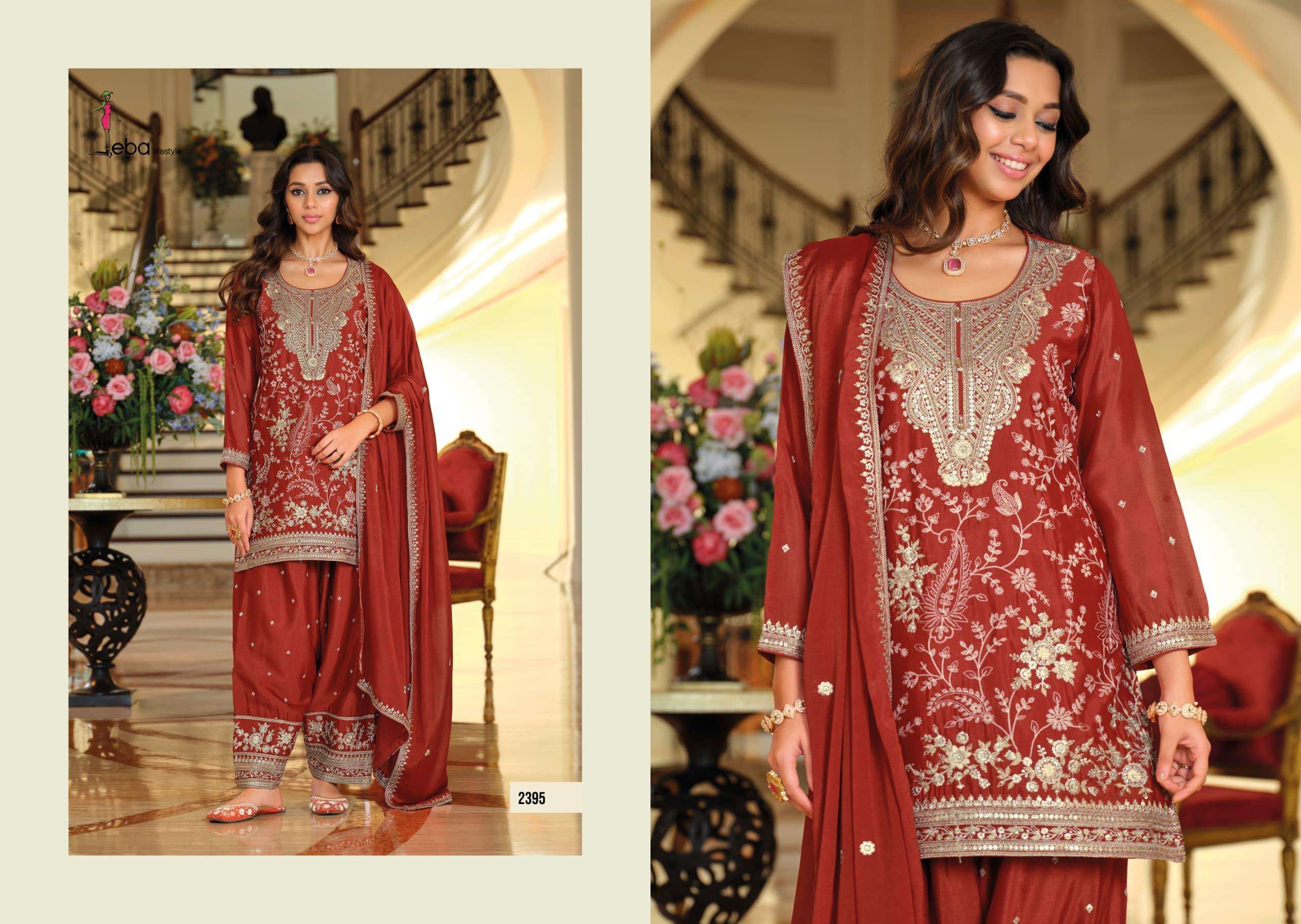 EBA LIFESTYLE SANDHIYA HEAVY BEAUTIFUL EMBROIDERY DESIGNER FESTIVE WEAR LADIES SUIT