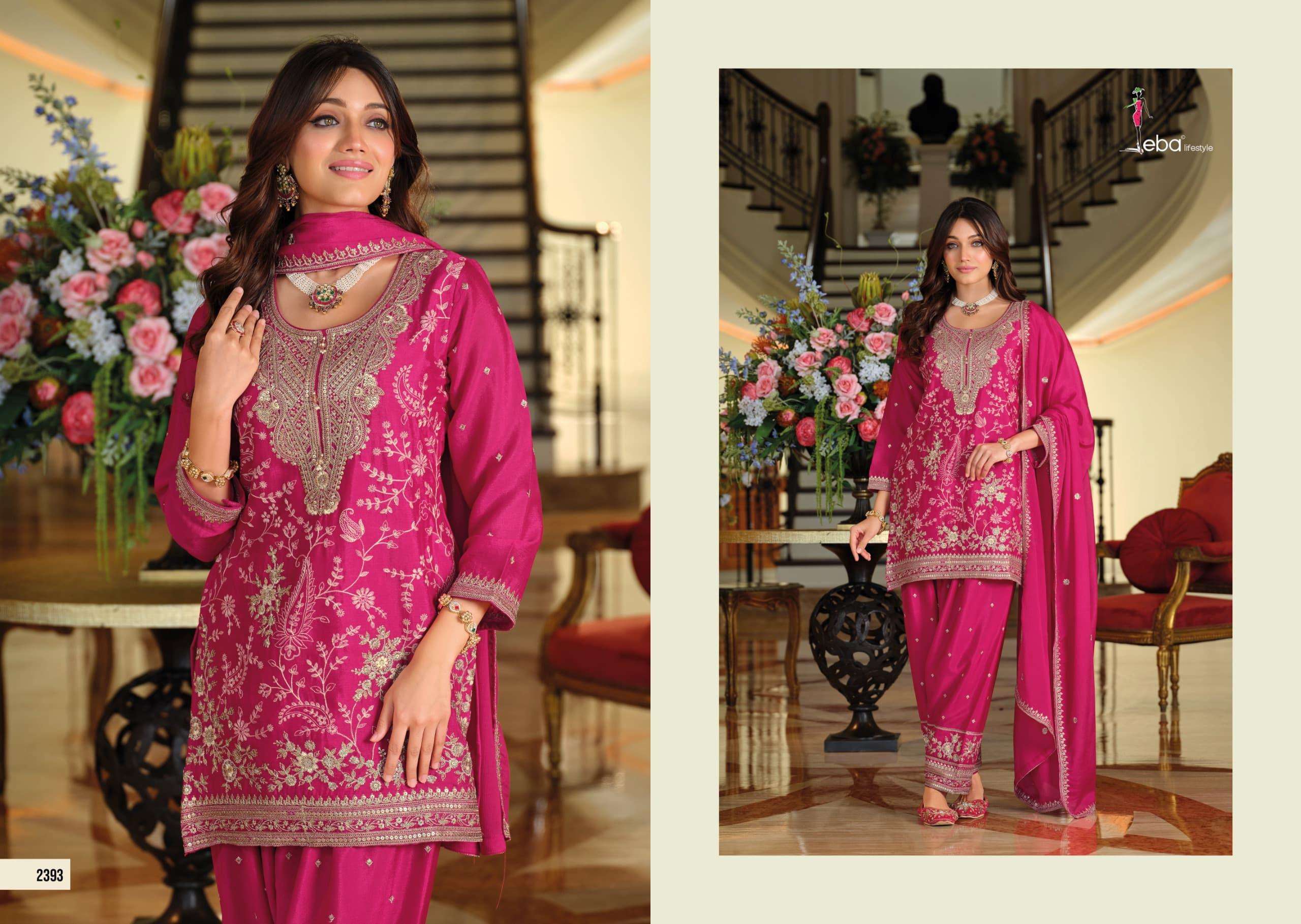 EBA LIFESTYLE SANDHIYA HEAVY BEAUTIFUL EMBROIDERY DESIGNER FESTIVE WEAR LADIES SUIT