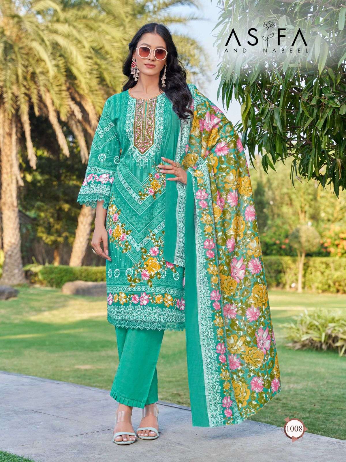 FALAK INTERNATIONAL ASIFA AND NABEEL VOL 1 COTTON DIGITAL PRINTS SALWAR SUIT