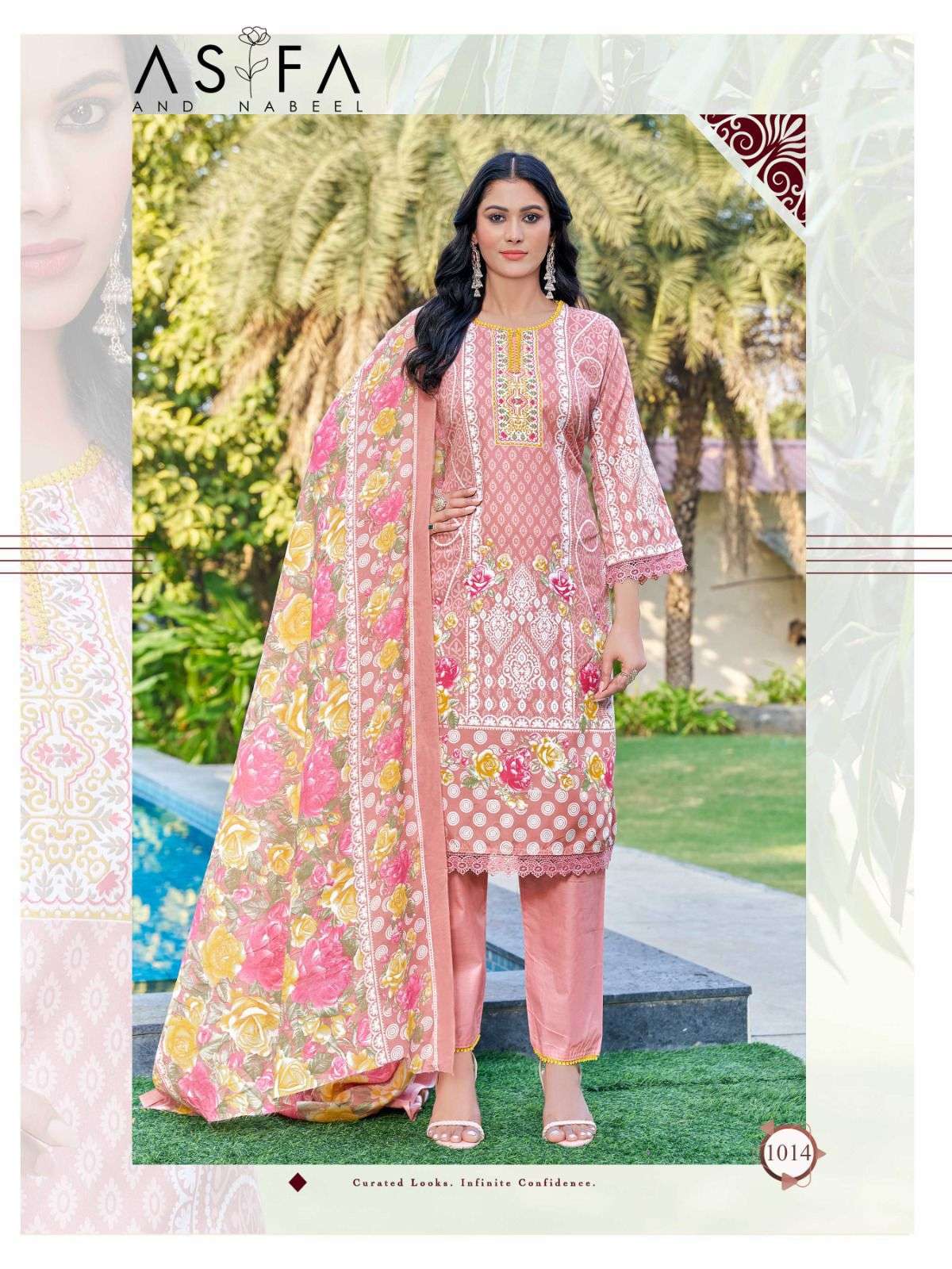 FALAK INTERNATIONAL ASIFA AND NABEEL VOL 1 COTTON DIGITAL PRINTS SALWAR SUIT