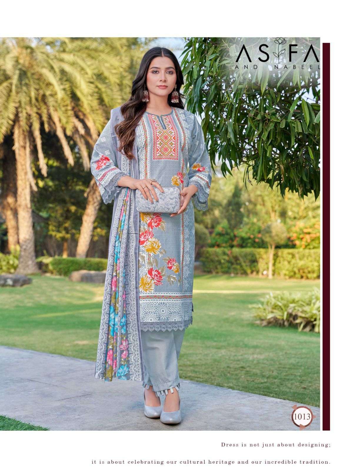 FALAK INTERNATIONAL ASIFA AND NABEEL VOL 1 COTTON DIGITAL PRINTS SALWAR SUIT