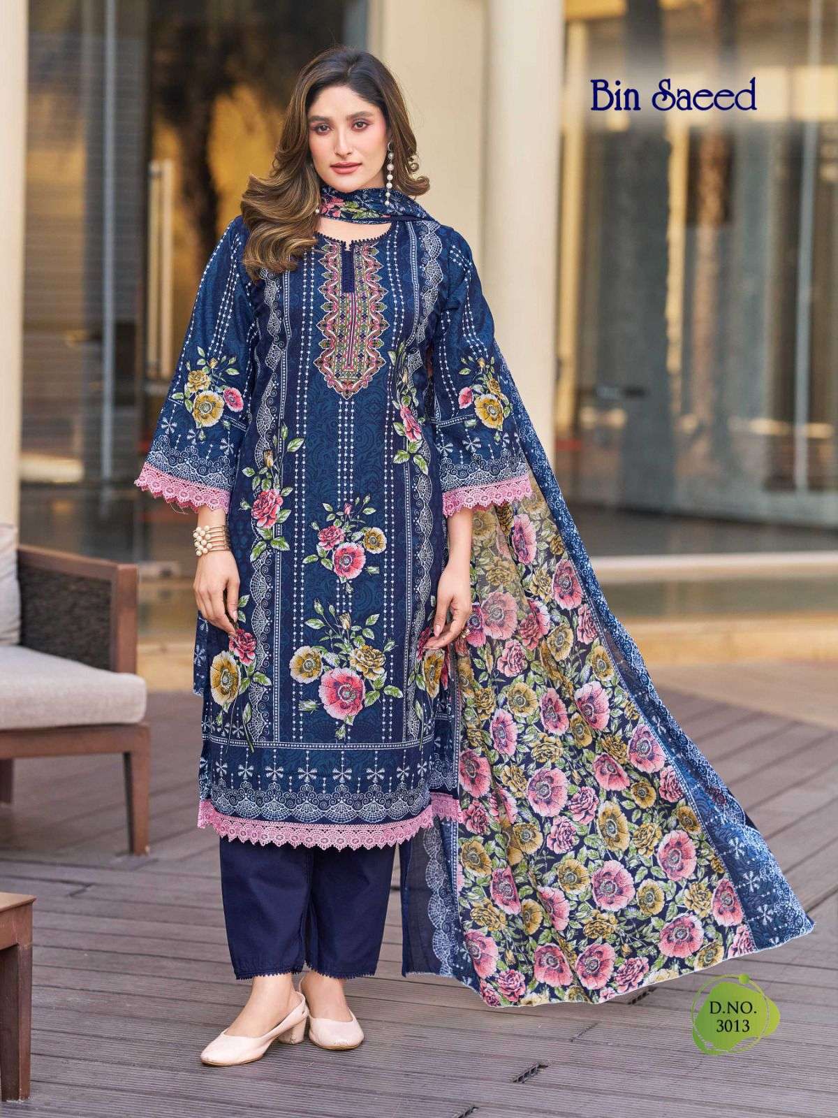 FALAK INTERNATIONAL BIN SAEED VOL 3 COTTON DIGITAL PRINT SALWAR SUIT