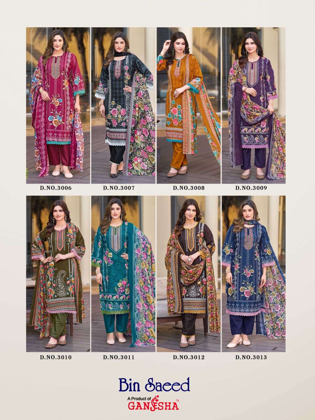 FALAK INTERNATIONAL BIN SAEED VOL 3 COTTON DIGITAL PRINT SALWAR SUIT