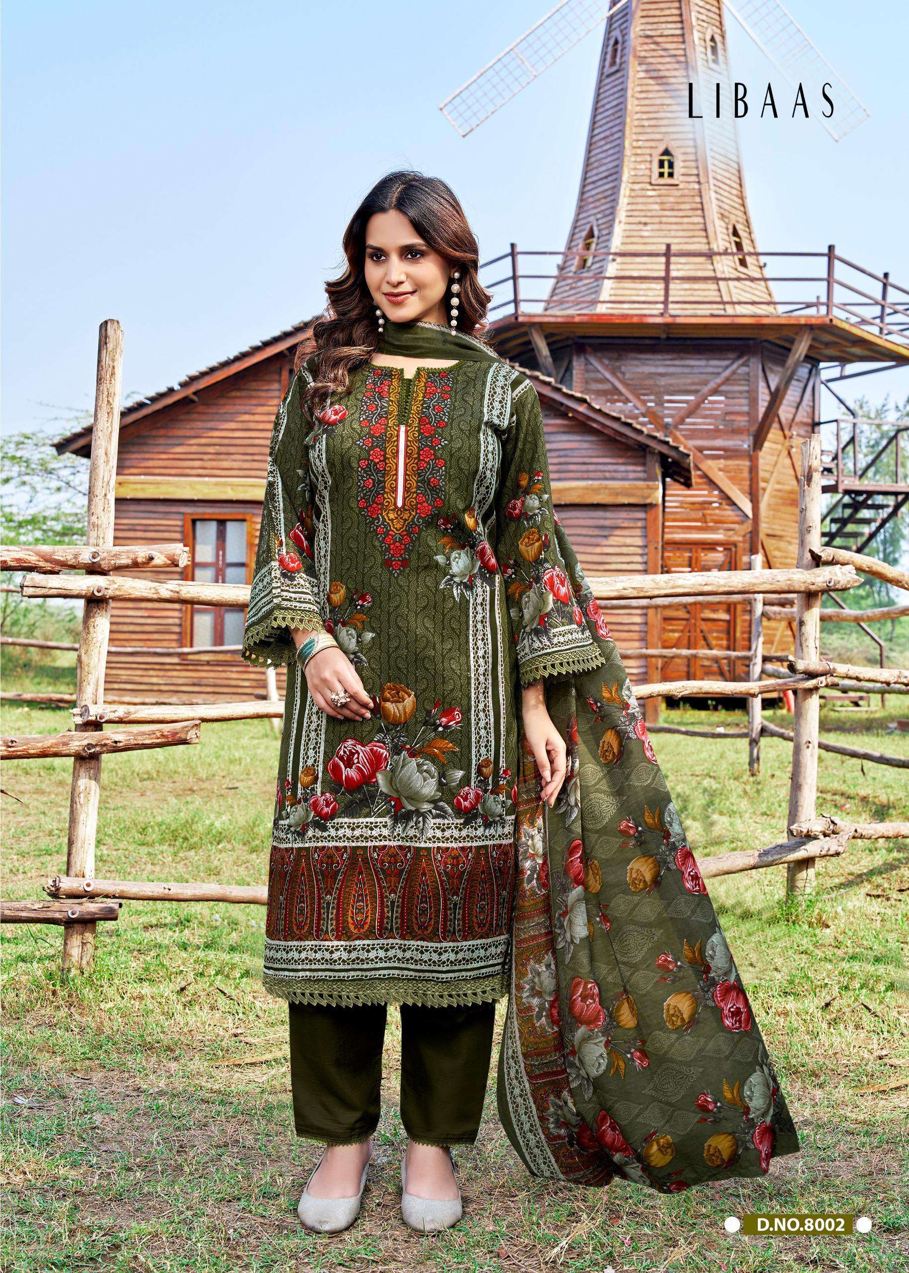 FALAK INTERNATIONAL LIBAAS VOL 8 COTTON DIGITAL STYLE PRINTS SALWAR SUIT