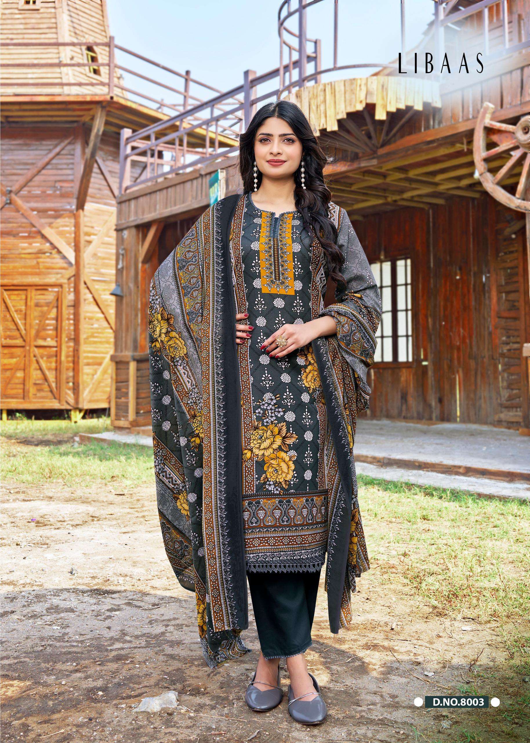 FALAK INTERNATIONAL LIBAAS VOL 8 COTTON DIGITAL STYLE PRINTS SALWAR SUIT