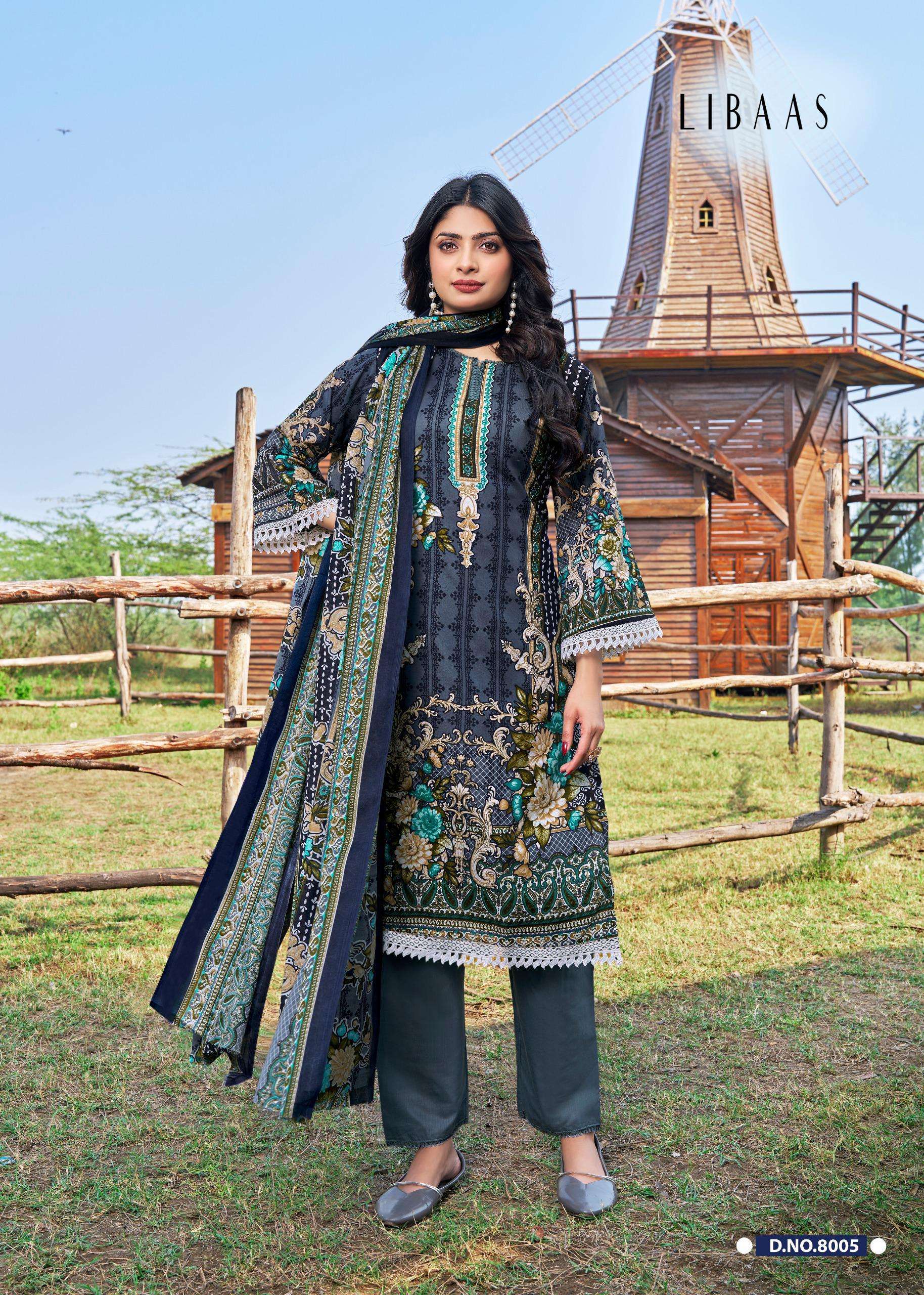 FALAK INTERNATIONAL LIBAAS VOL 8 COTTON DIGITAL STYLE PRINTS SALWAR SUIT