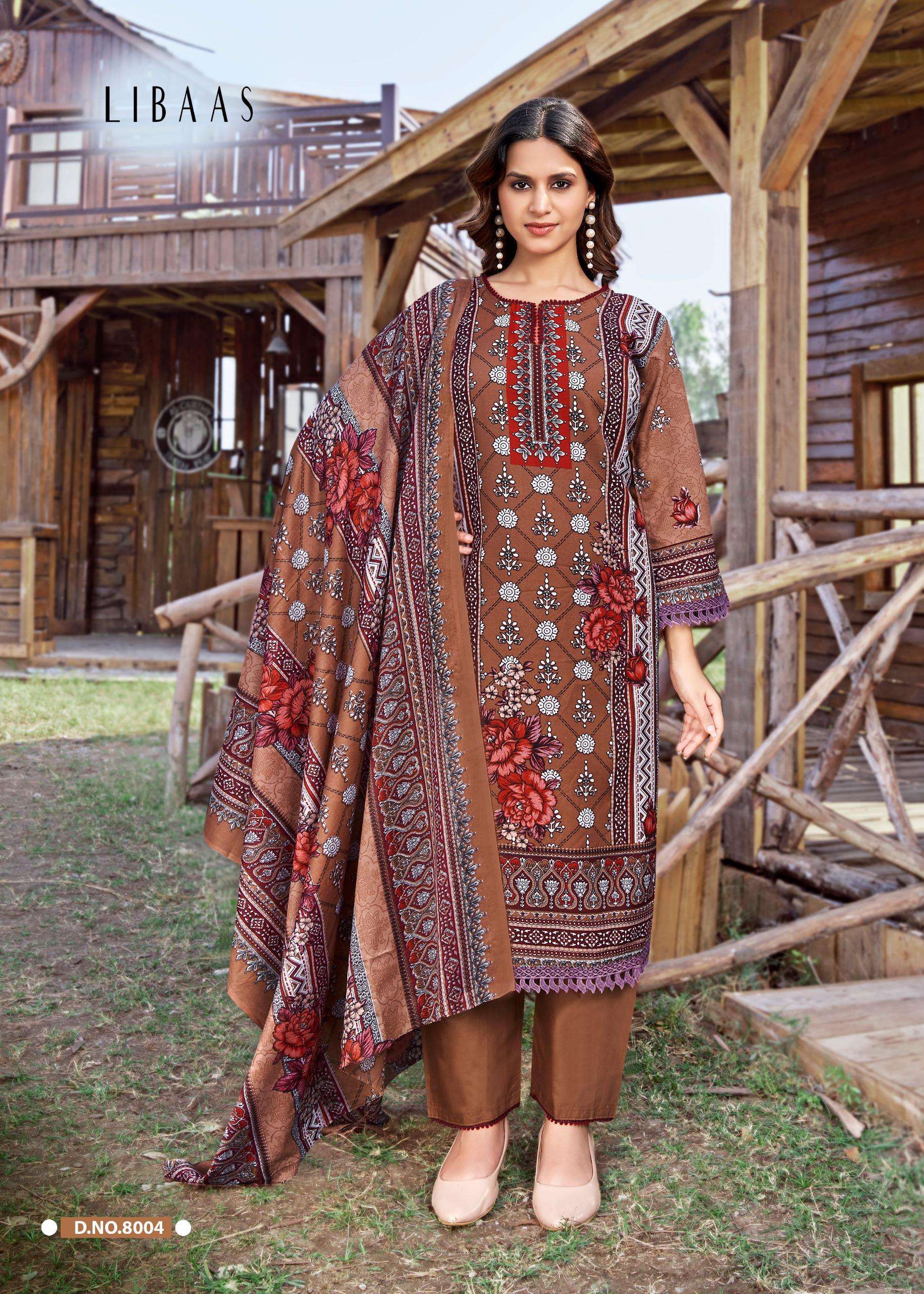 FALAK INTERNATIONAL LIBAAS VOL 8 COTTON DIGITAL STYLE PRINTS SALWAR SUIT