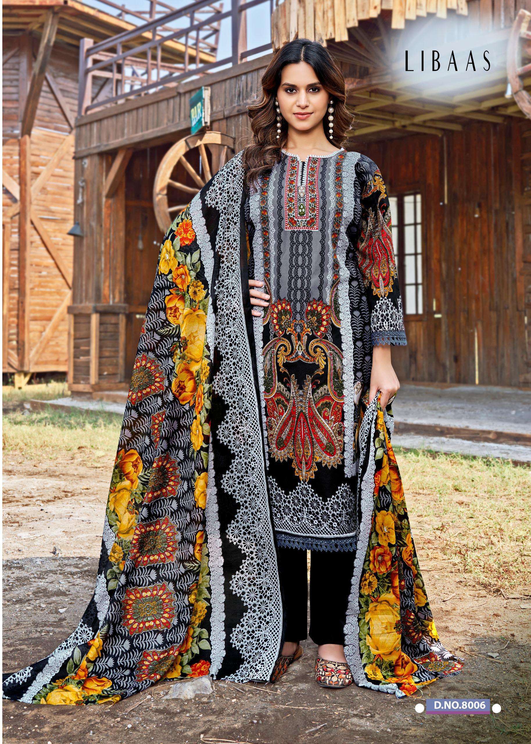 FALAK INTERNATIONAL LIBAAS VOL 8 COTTON DIGITAL STYLE PRINTS SALWAR SUIT