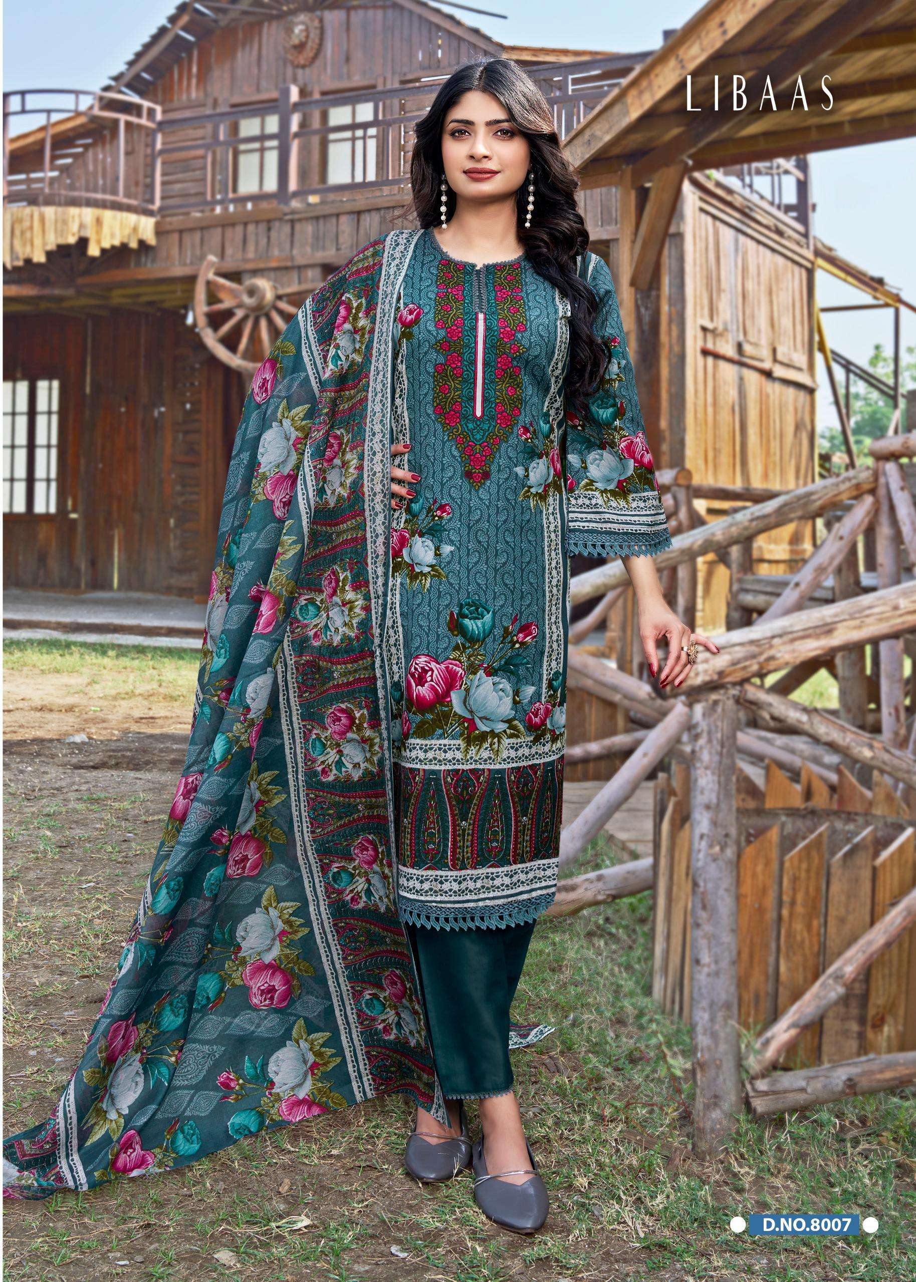 FALAK INTERNATIONAL LIBAAS VOL 8 COTTON DIGITAL STYLE PRINTS SALWAR SUIT