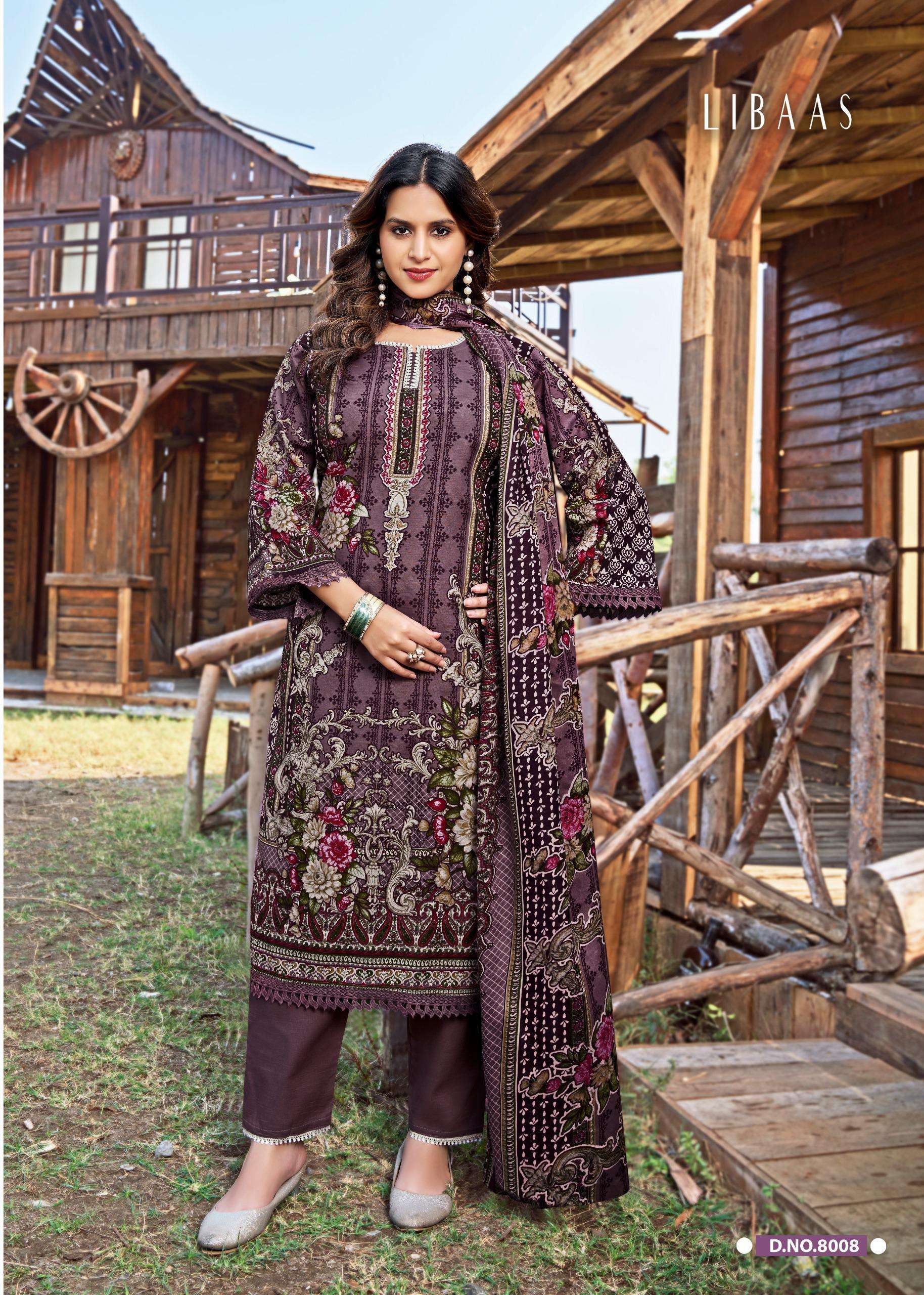 FALAK INTERNATIONAL LIBAAS VOL 8 COTTON DIGITAL STYLE PRINTS SALWAR SUIT
