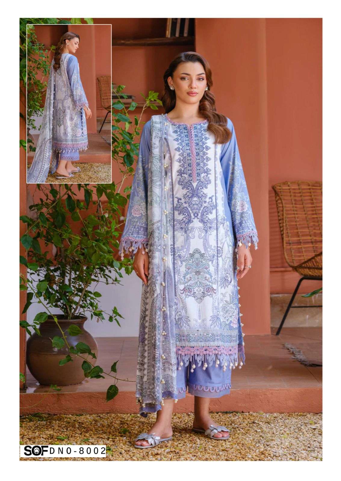 FALAK INTERNATIONAL SAIRA RIZWAN VOL 8 LAWN COTTON DIGITAL PRINT SALWAR SUIT