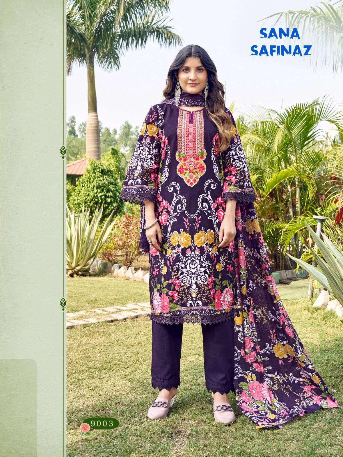 FALAK INTERNATIONAL SANA SAFINAZ VOL 9 COTTON DIGITAL KARACHI STYLE PRINT SUIT