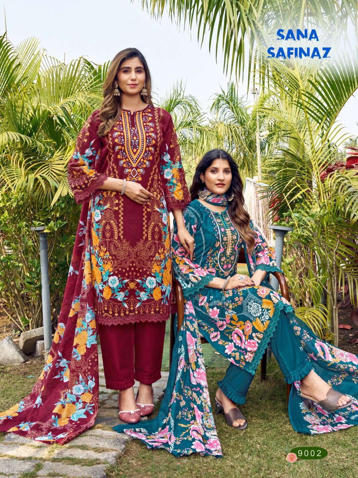 FALAK INTERNATIONAL SANA SAFINAZ VOL 9 COTTON DIGITAL KARACHI STYLE PRINT SUIT