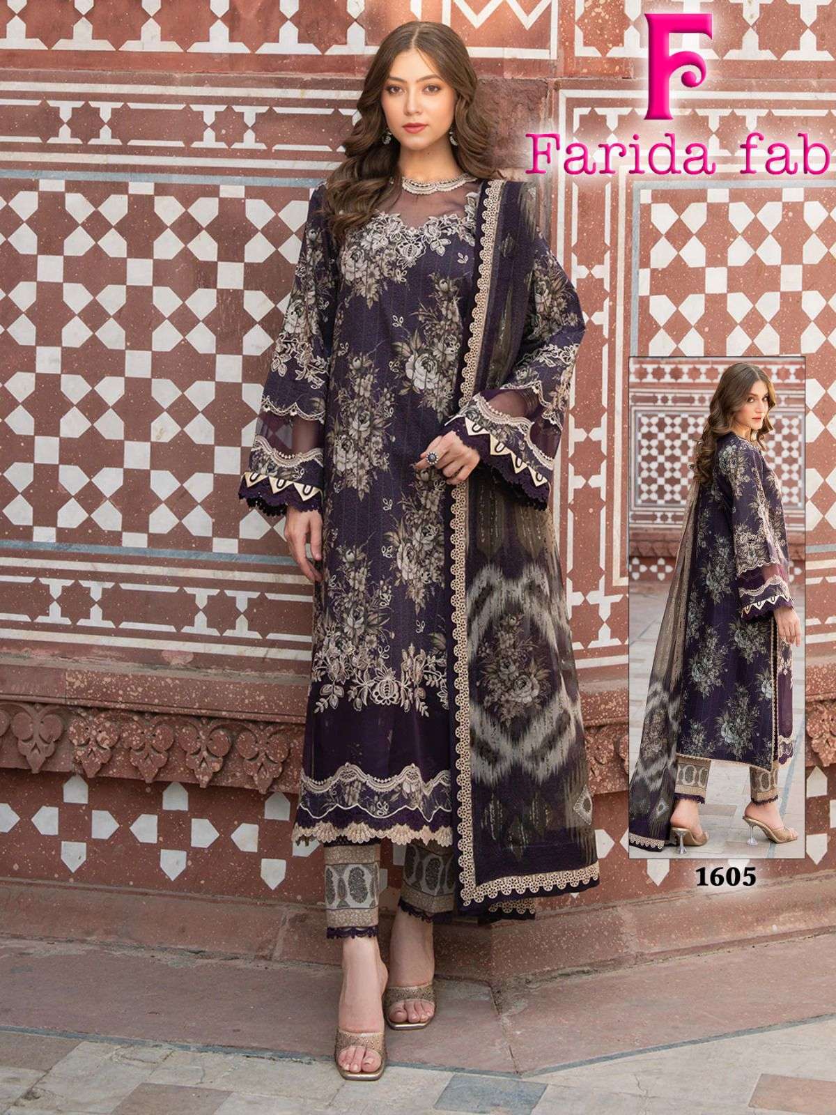 FARIDA FAB ELLIJA COTTON DIGITAL PRINT SALWAR SUIT