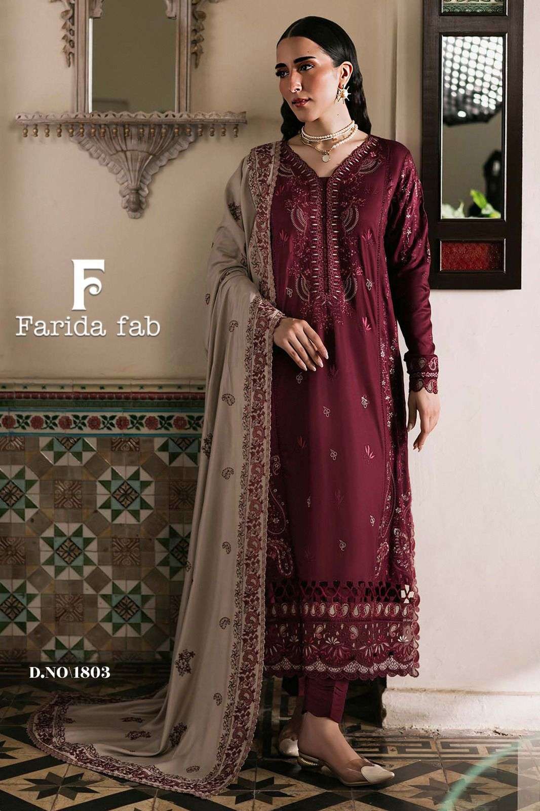 FARIDA FAB PARIAN DREAM VOL 18 COTTON DIGITAL PRINTS SALWAR SUIT