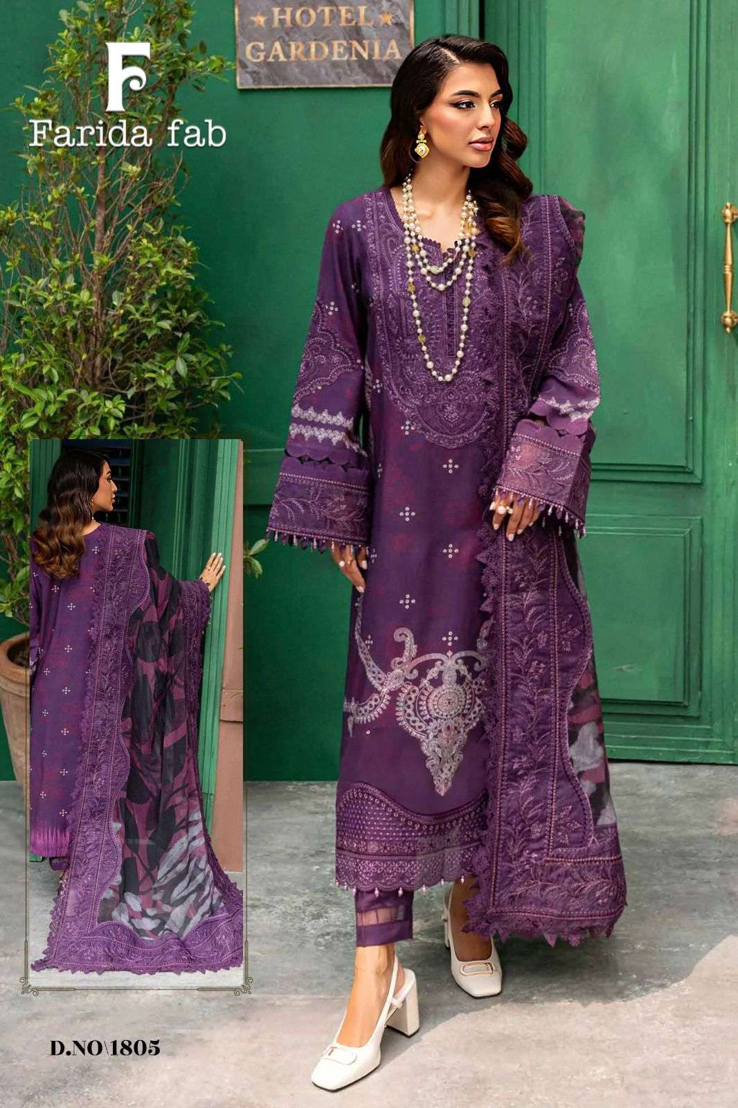 FARIDA FAB PARIAN DREAM VOL 18 COTTON DIGITAL PRINTS SALWAR SUIT