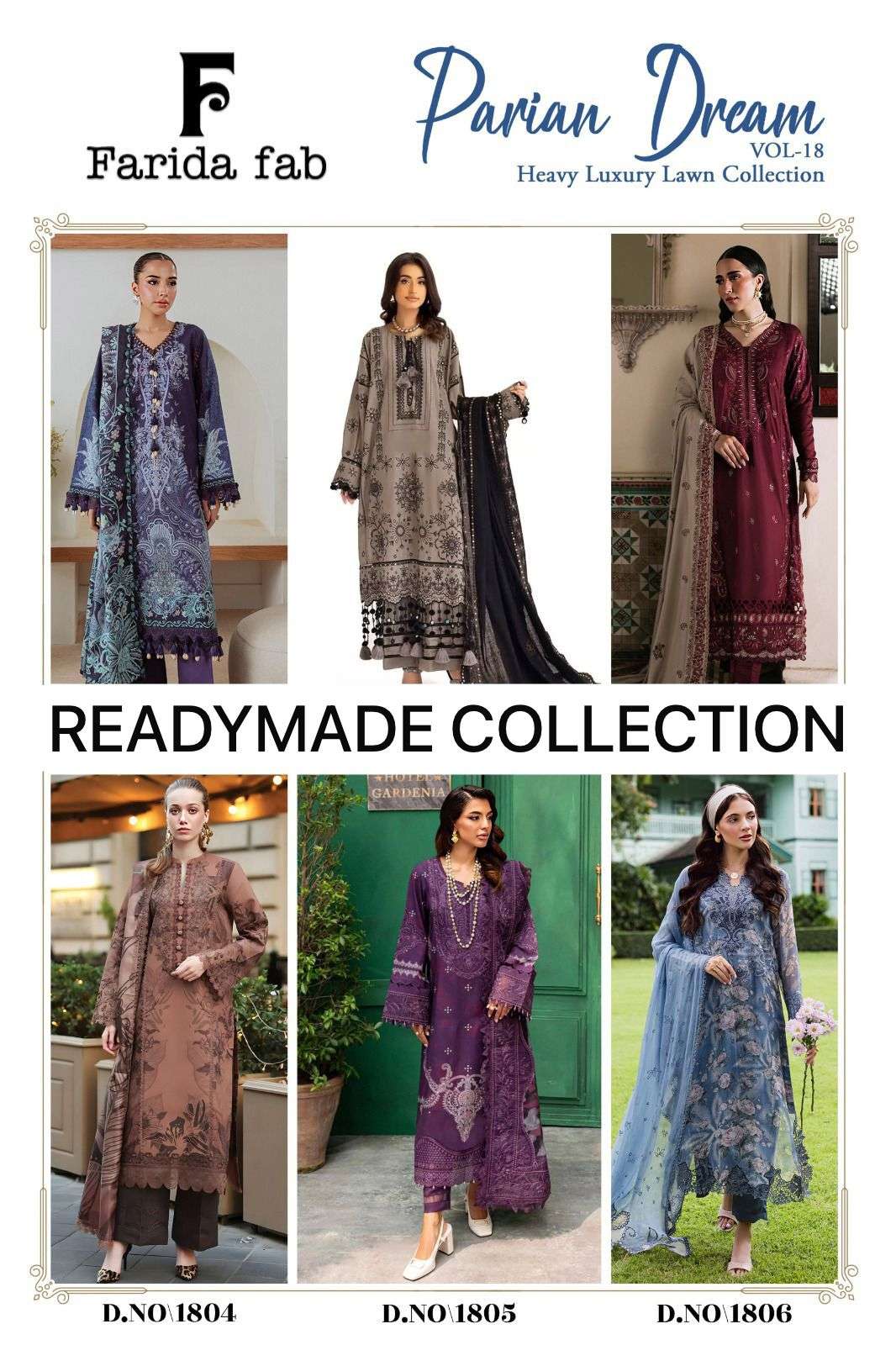 FARIDA FAB PARIAN DREAM VOL 18 READY MADE COLLECTION 