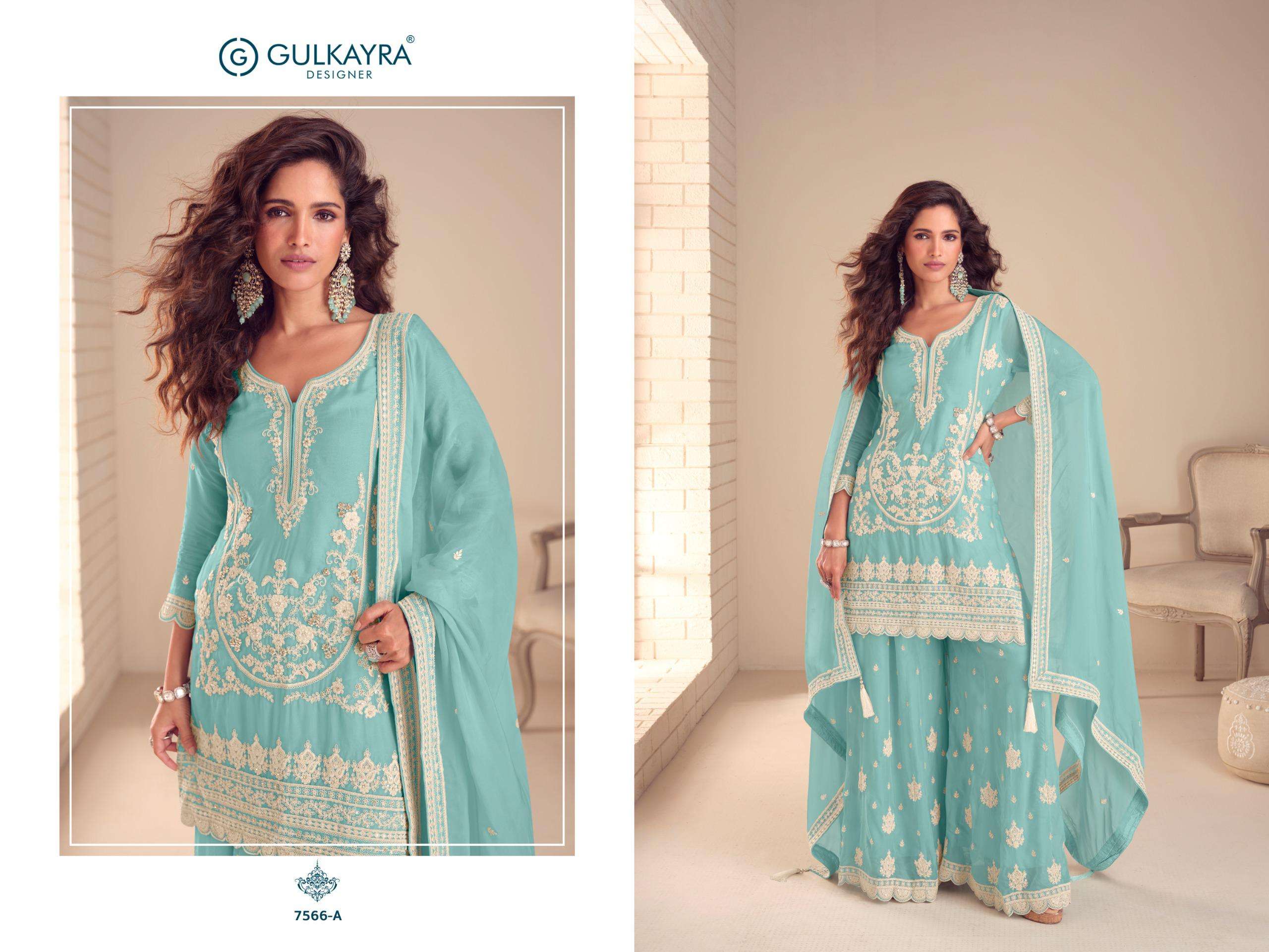 GULKAYRA DESIGNER BUTTERFLY HEAVY ELEGANT DESIGNER WEDDING WEAR READY MADE LADIES SUIT