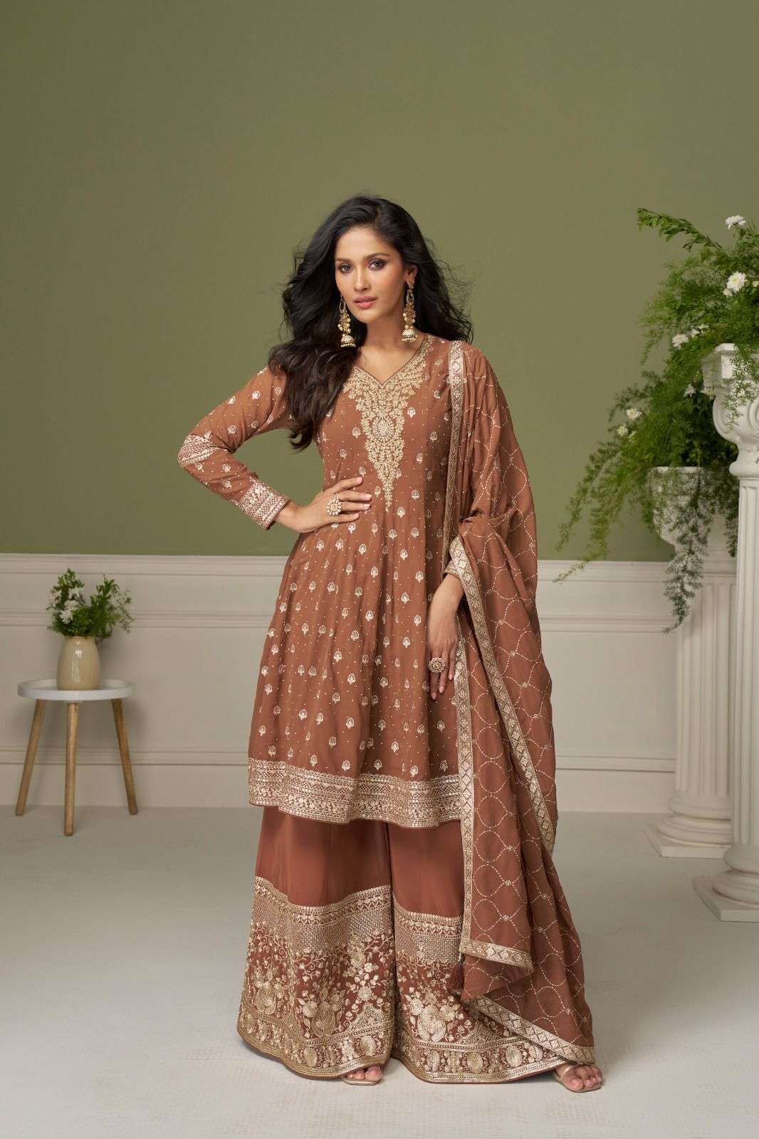 GULKAYRA DESIGNER GLAMOUR GEORGETTE HEAVY DESIGNER PARTY WEAR SUIT