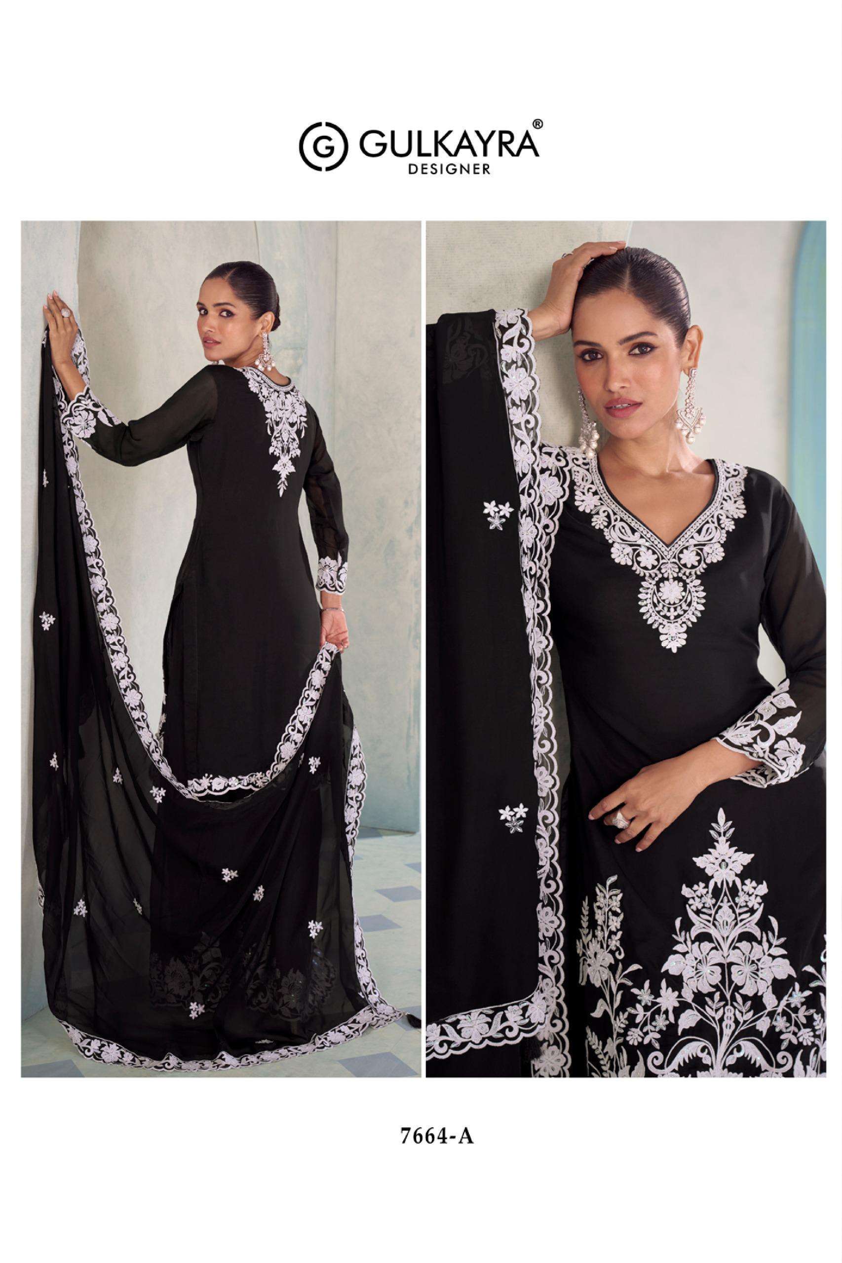 GULKAYRA DESIGNER MEHER HEAVY BEAUTIFUL DESIGNER LOOK PARTY WEAR LADIES SUIT