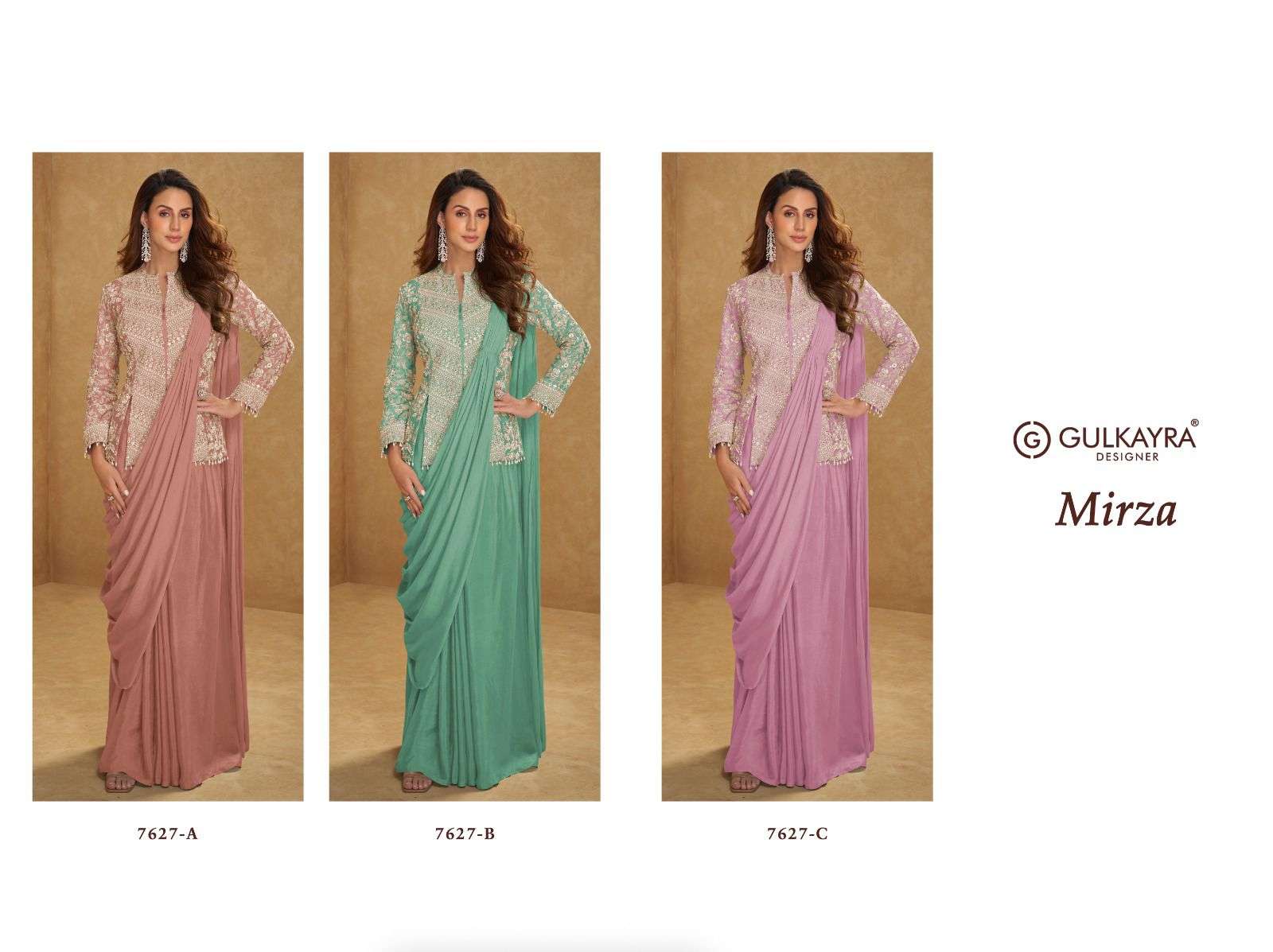 GULKAYRA DESIGNER MIRZA HEAVY BEAUTIFUL DESIGNER PARTY WEAR LADIES DRESS