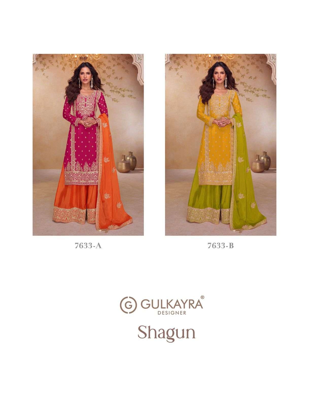 GULKAYRA DESIGNER SHAGUN HEAVY EMBROIDERED WEDDING WEAR SUIT