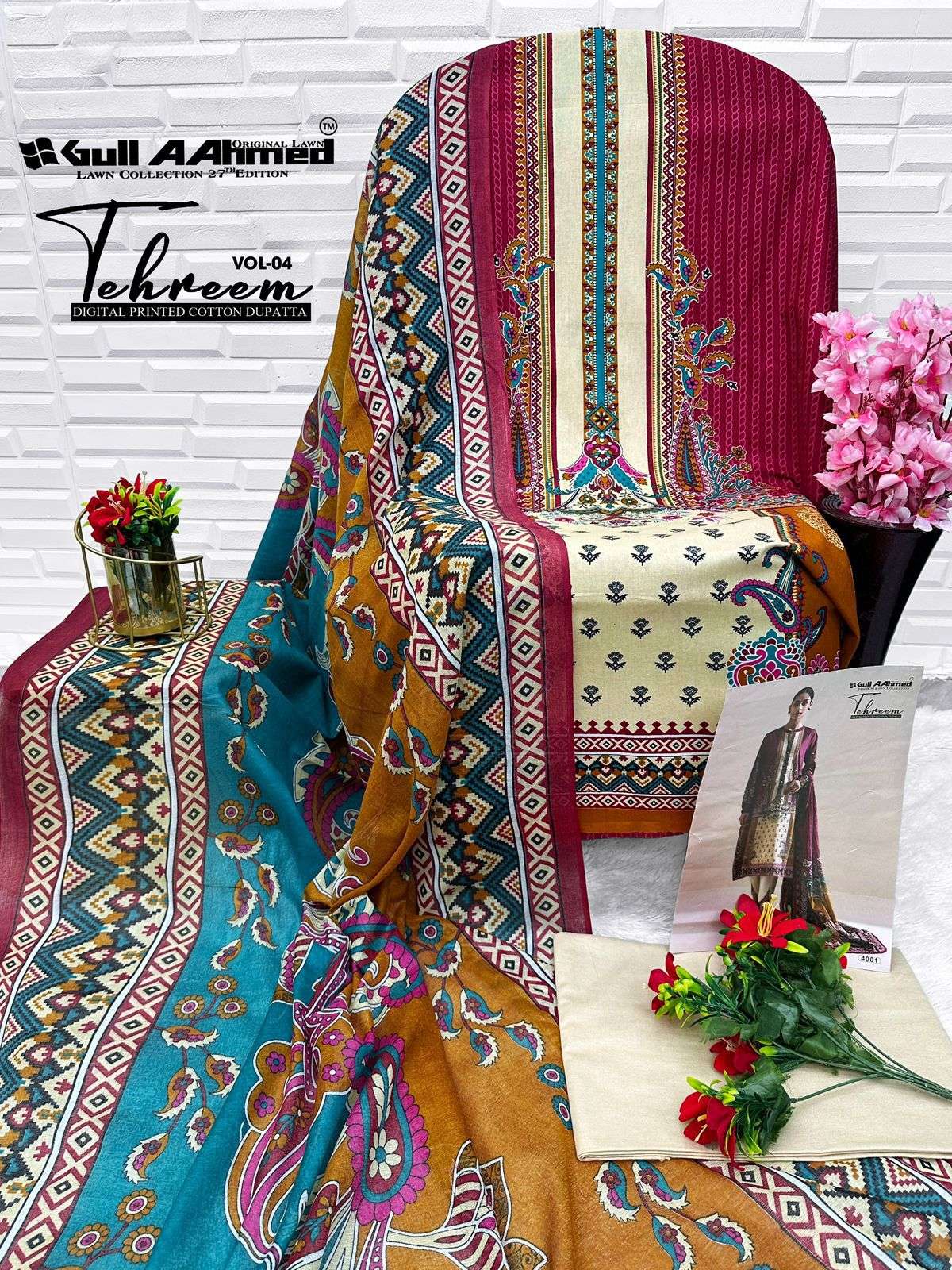 GULL AAHMED TEHREEM VOL 5 COTTON DIGITAL PRINT SALWAR SUIT