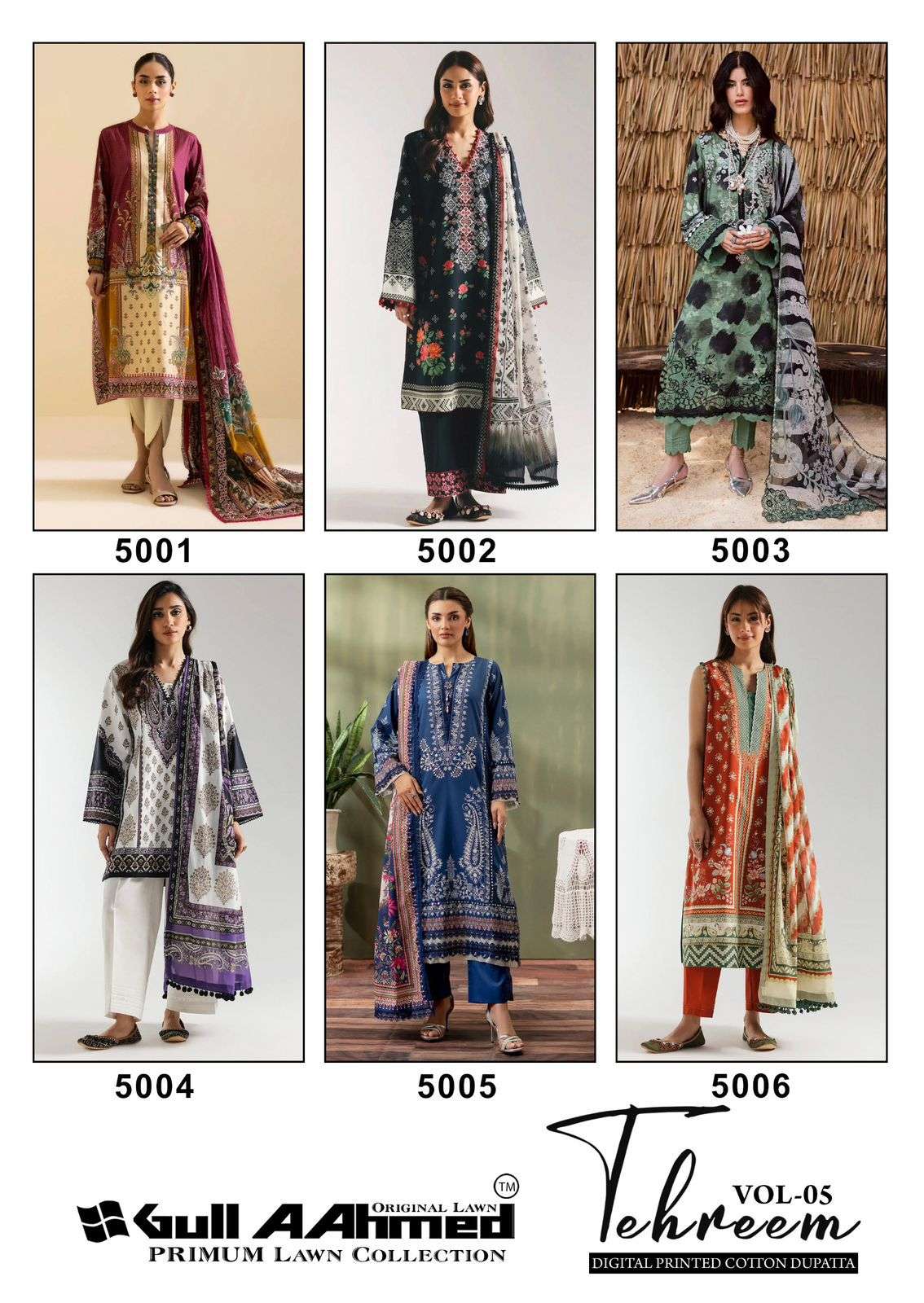 GULL AAHMED TEHREEM VOL 5 COTTON DIGITAL PRINT SALWAR SUIT