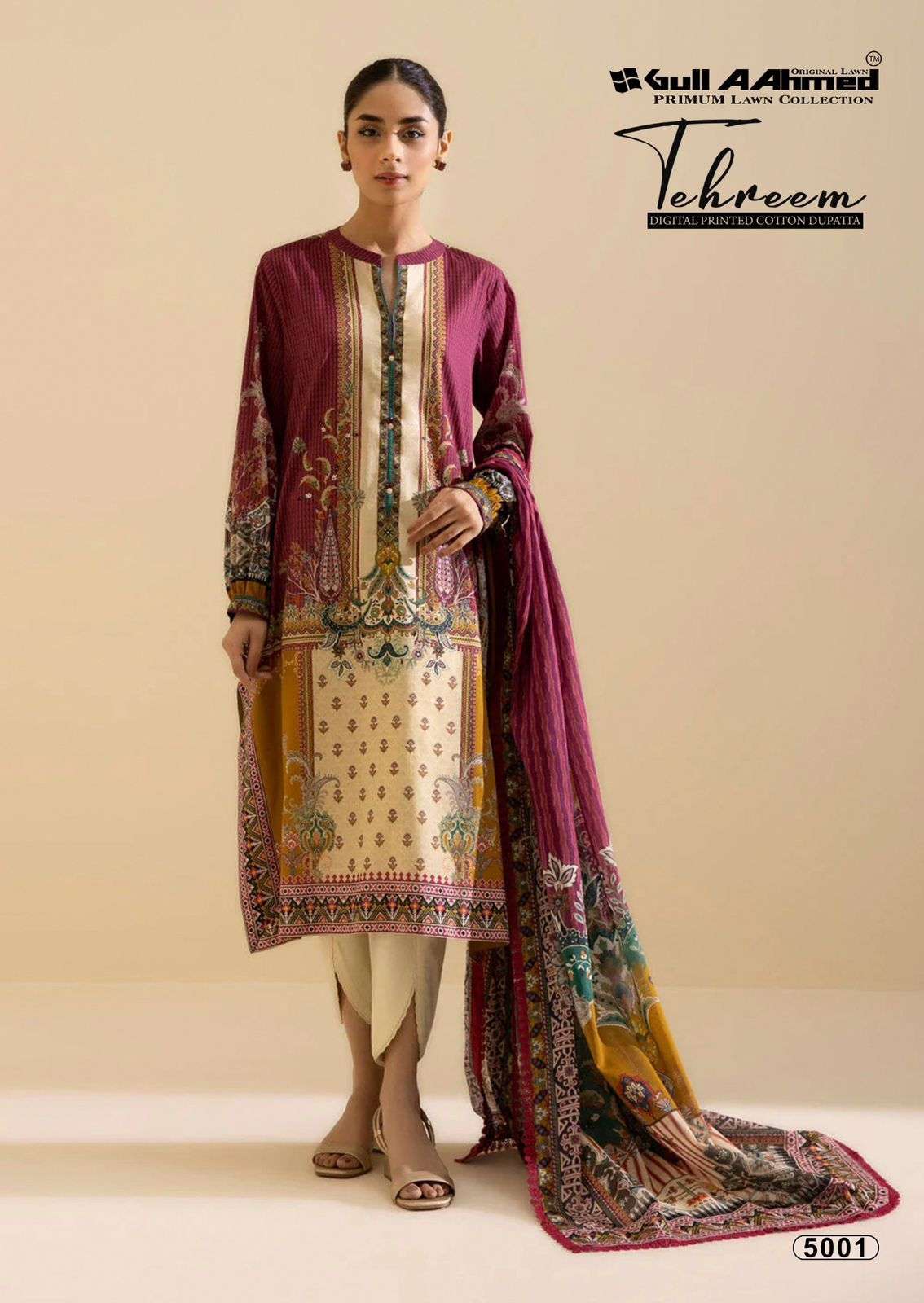 GULL AAHMED TEHREEM VOL 5 COTTON DIGITAL PRINT SALWAR SUIT