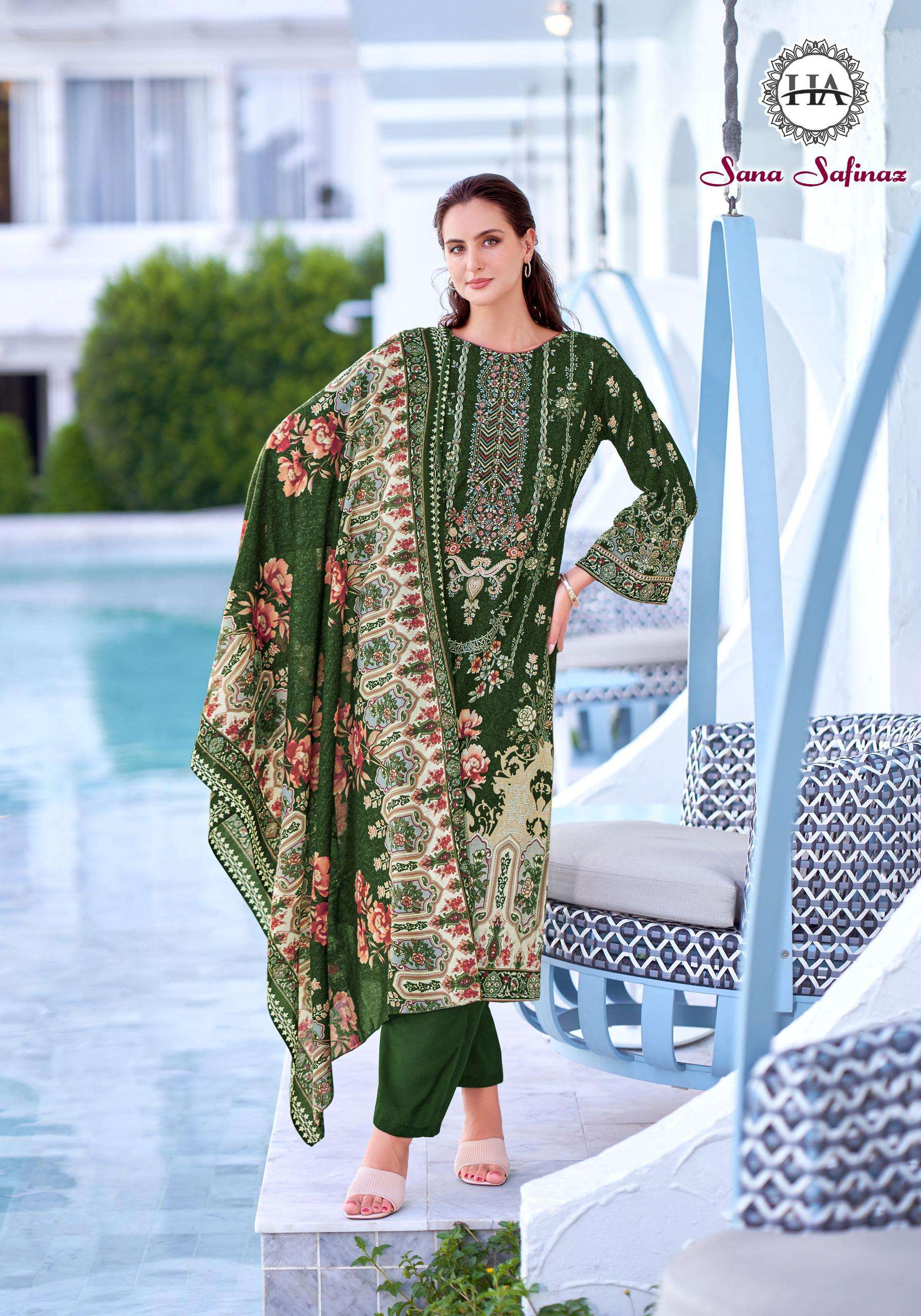 HARSHIT FASHION HUB SANA SAFINAZ COTTON DIGITAL PRINTS WITH FANCY WORK SUIT