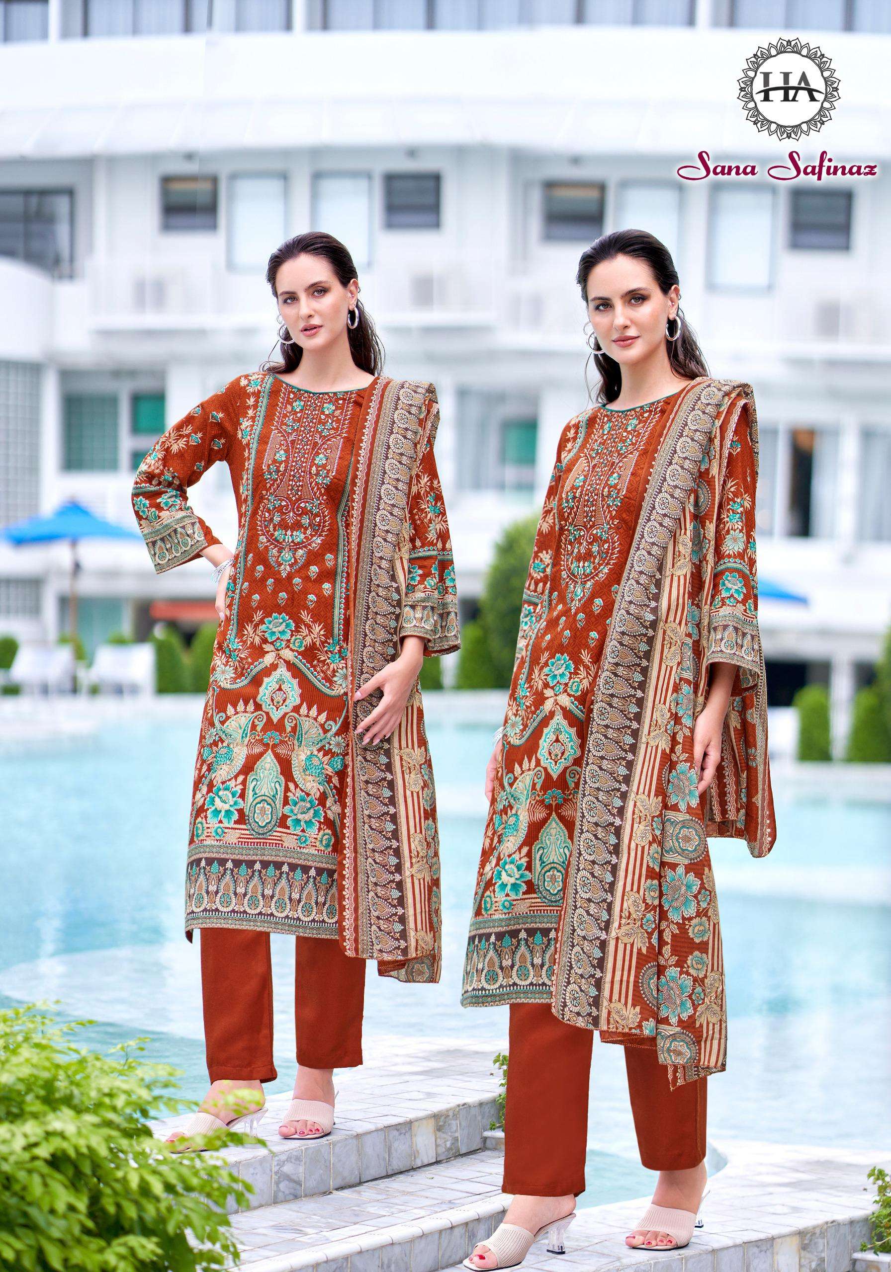 HARSHIT FASHION HUB SANA SAFINAZ COTTON DIGITAL PRINTS WITH FANCY WORK SUIT