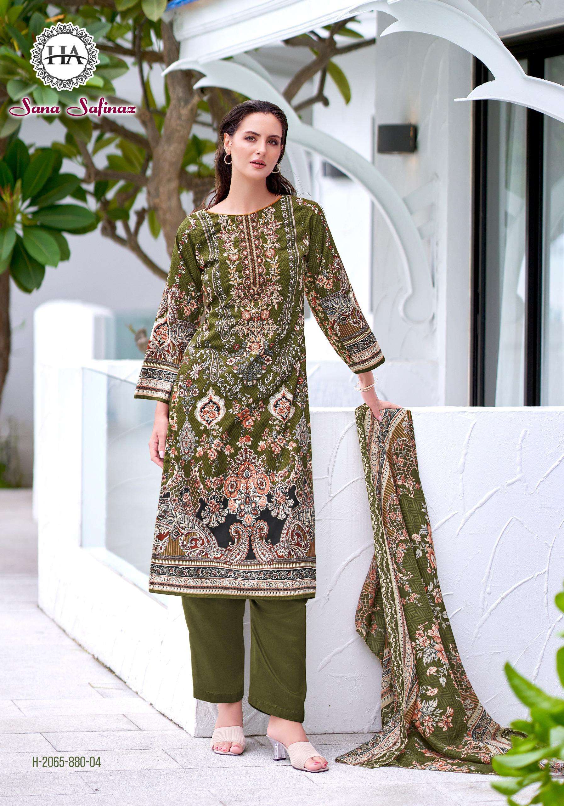 HARSHIT FASHION HUB SANA SAFINAZ COTTON DIGITAL PRINTS WITH FANCY WORK SUIT