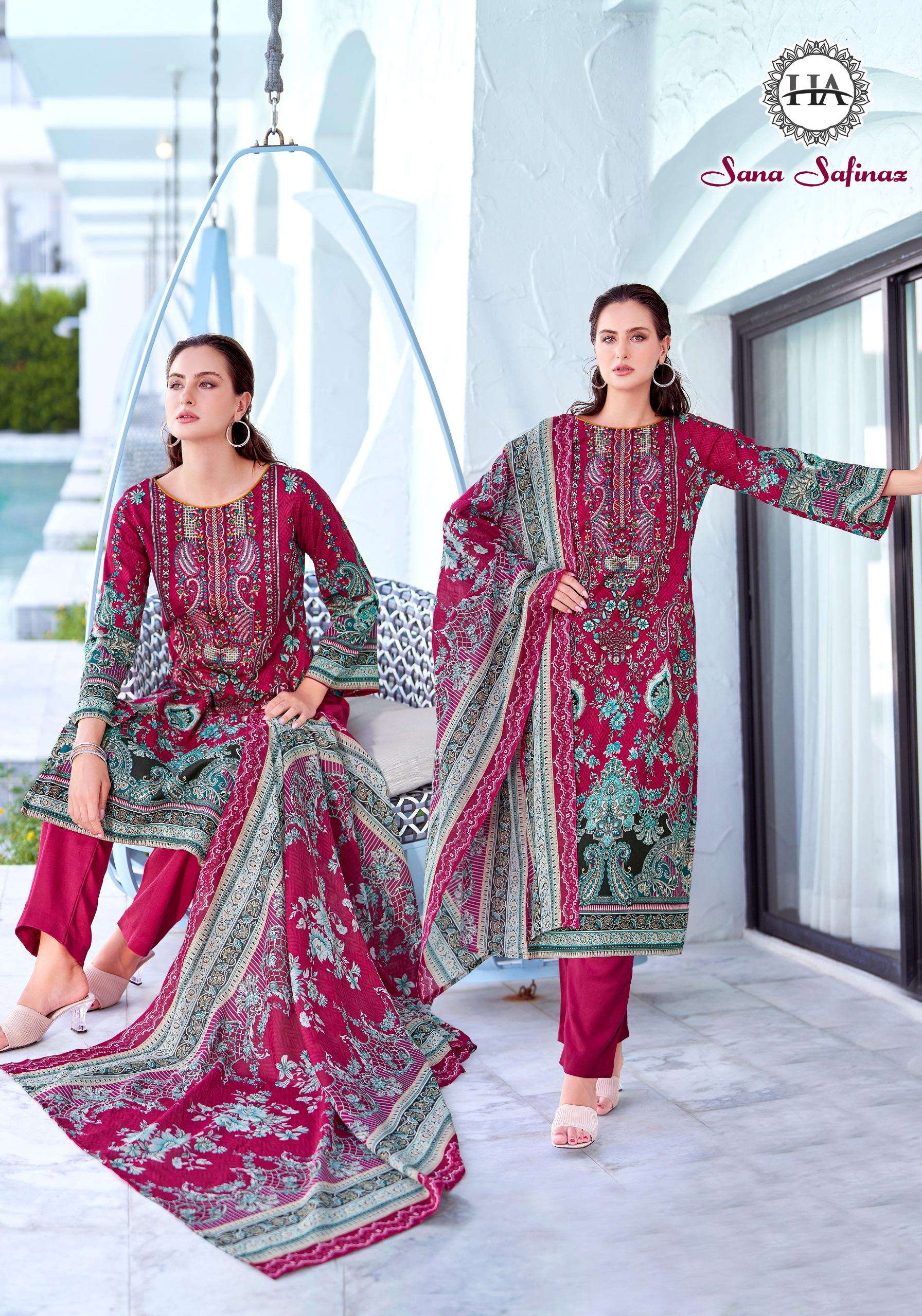 HARSHIT FASHION HUB SANA SAFINAZ COTTON DIGITAL PRINTS WITH FANCY WORK SUIT