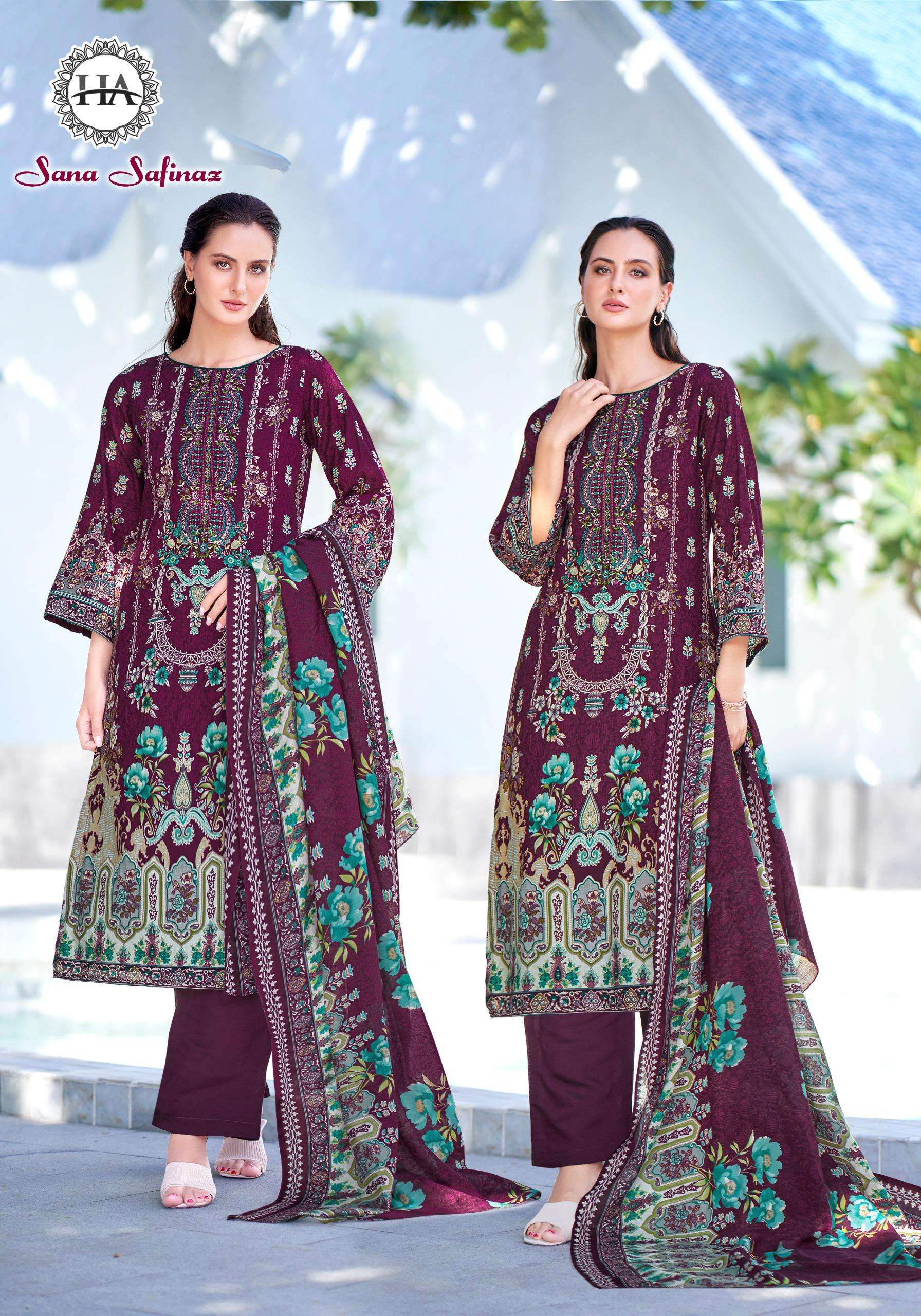 HARSHIT FASHION HUB SANA SAFINAZ COTTON DIGITAL PRINTS WITH FANCY WORK SUIT