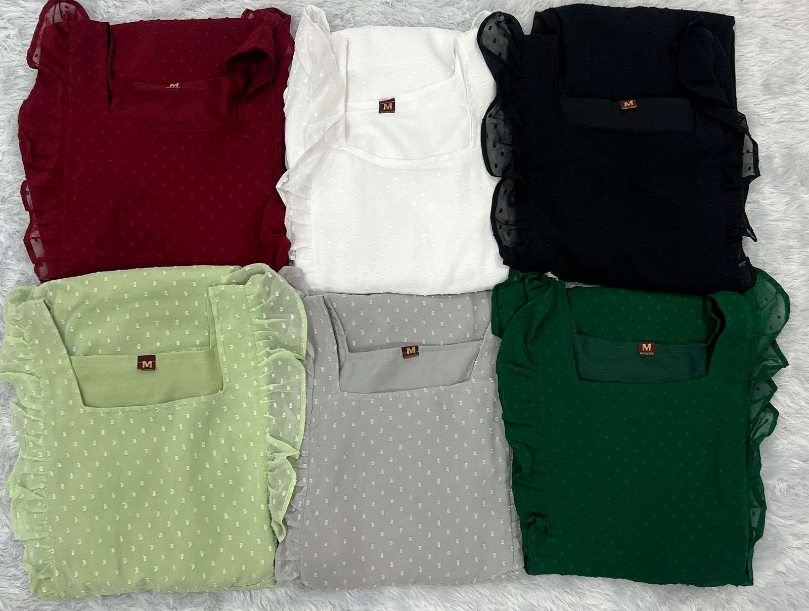 INLI TRENDY BUTTI GEORGETTE FANCY WEAR LOOK LADIES GOWN