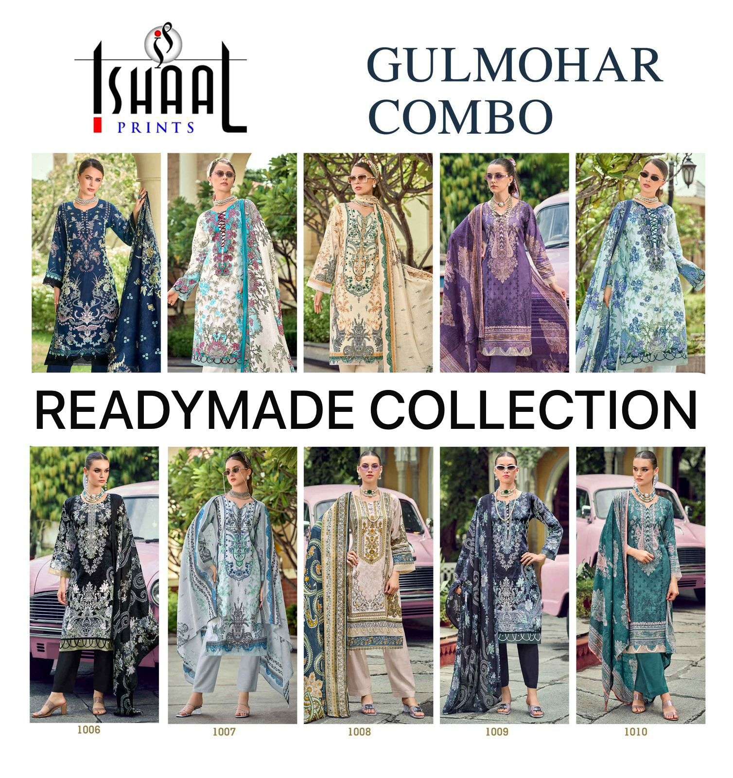 ISHAAL PRINTS GULMOHAR COMBO READYMADE COLLECTION