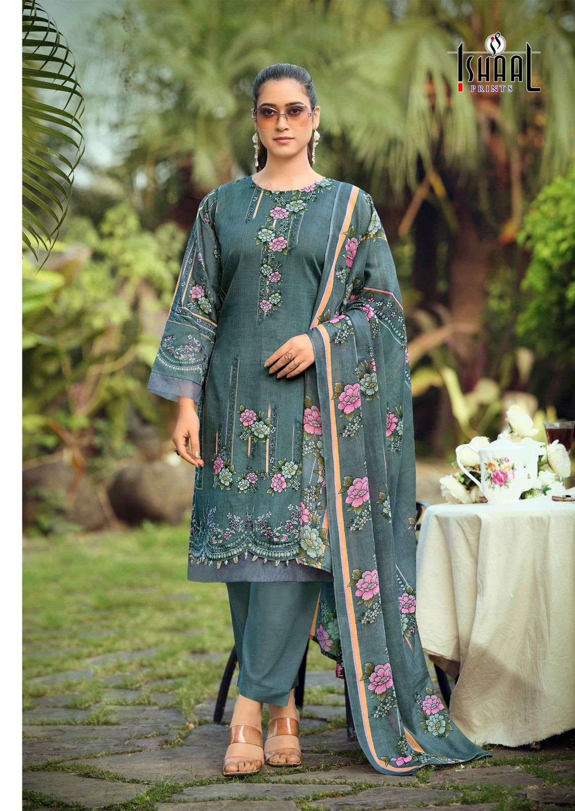 ISHAAL PRINTS GULMOHAR VOL 39 LAWN COTTON DIGITAL PRINTS SALWAR SUIT