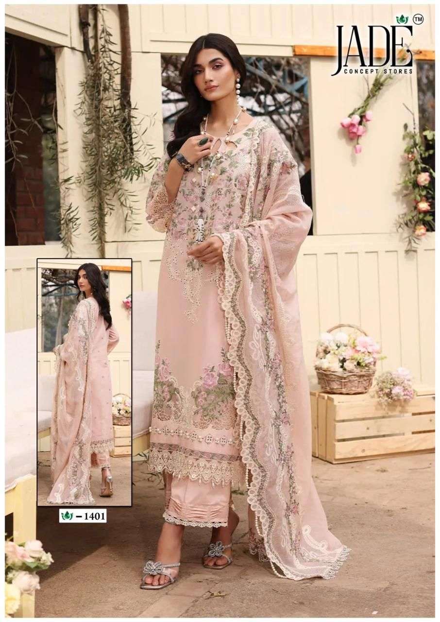JADE CRIMSON EXCLUSIVE HEAVY LAWN COLLECTION VOL 14 NEW DESIGNS LAWN COTTON SUIT