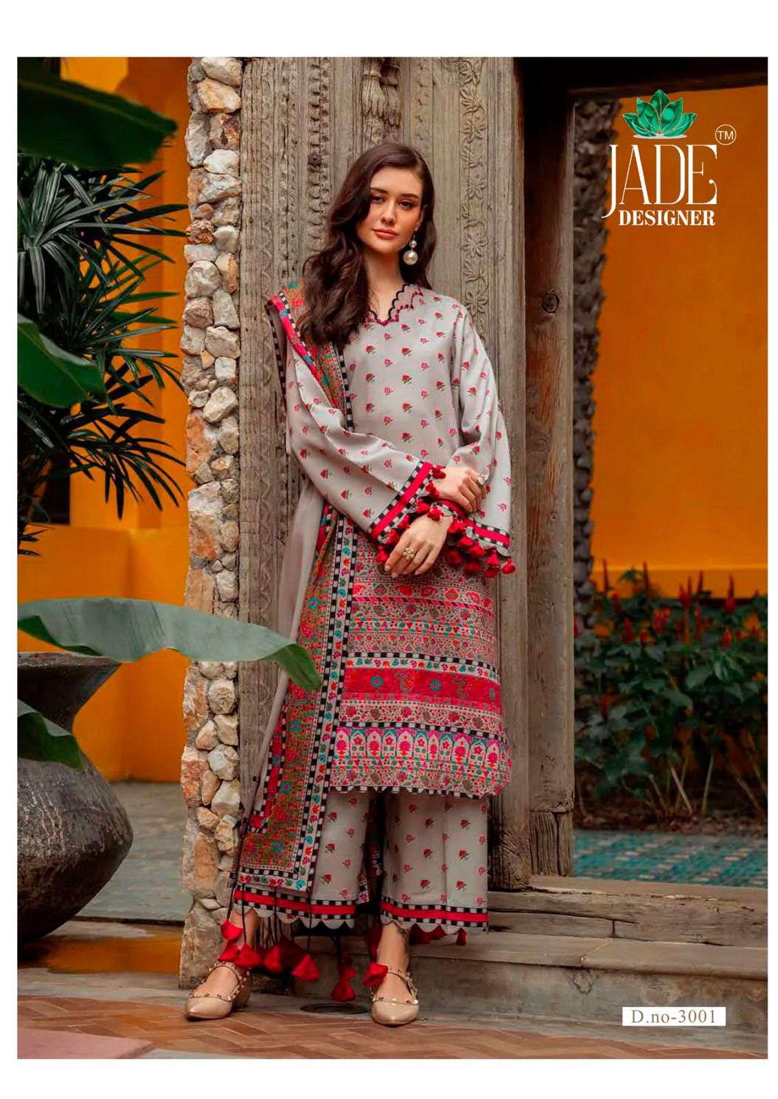 JADE DESIGNER AYESHA ZARA VOL 3 LAWN COTTON DIGITAL KARACHI PRINT SUIT