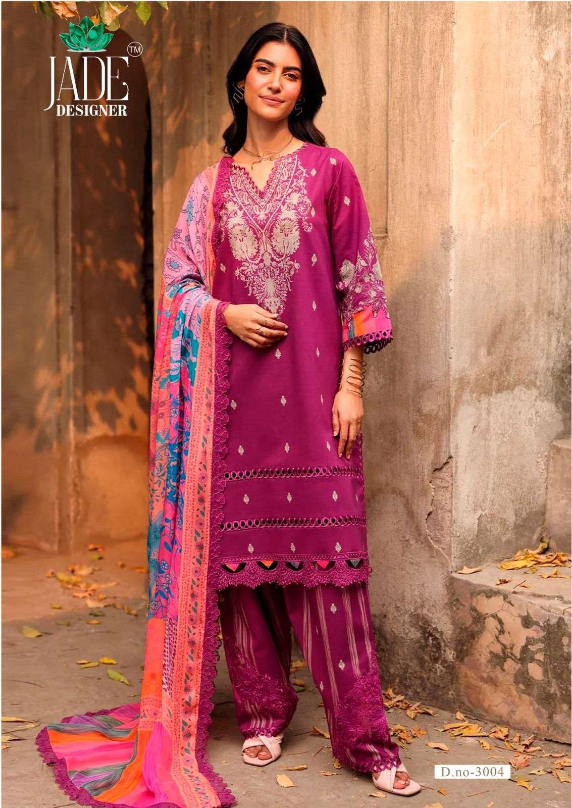 JADE DESIGNER AYESHA ZARA VOL 3 LAWN COTTON DIGITAL KARACHI PRINT SUIT