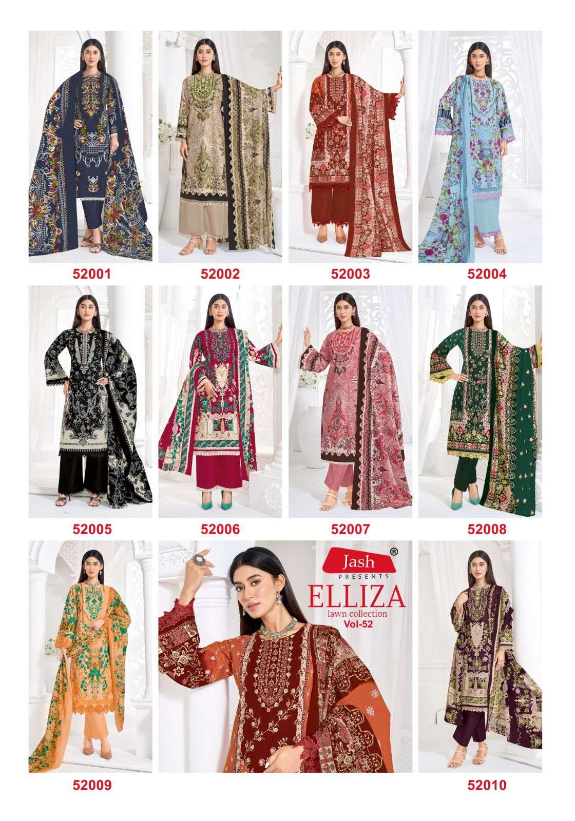 JASH ELLIZA VOL 52 COTTON DIGITAL PRINT SALWAR SUIT