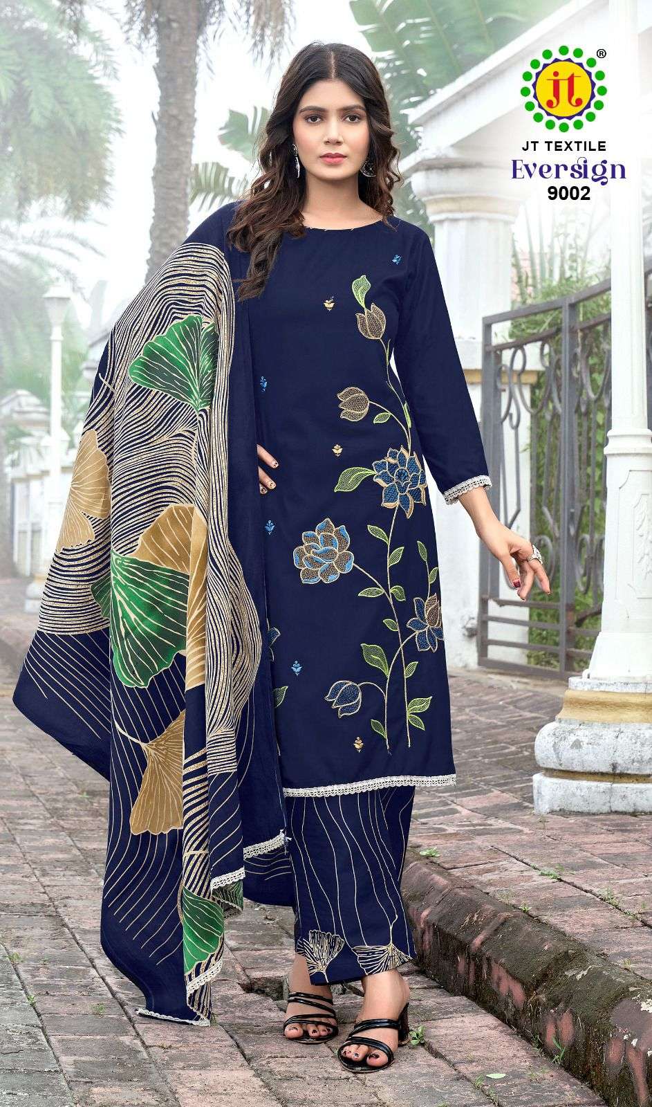 JT EVERSIGN VOL 9 RAYON FANCY WORKS LADIES SUIT