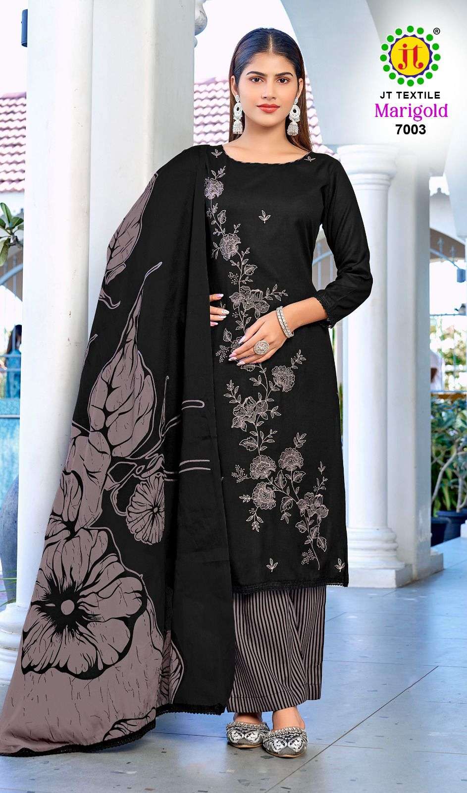 JT MARIGOLD VOL 7 RAYON FANCY WORKS LADIES SALWAR SUIT